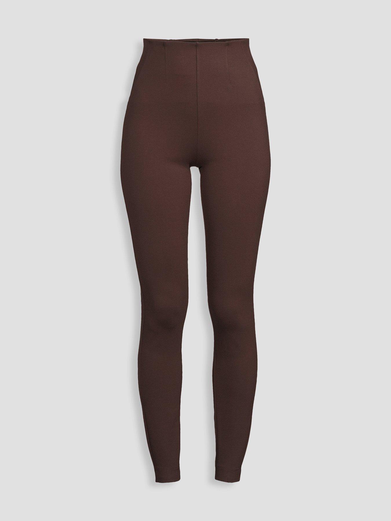 Image 7 of 7 of The Very Collection Premium Stretch Ponte Legging - Brown