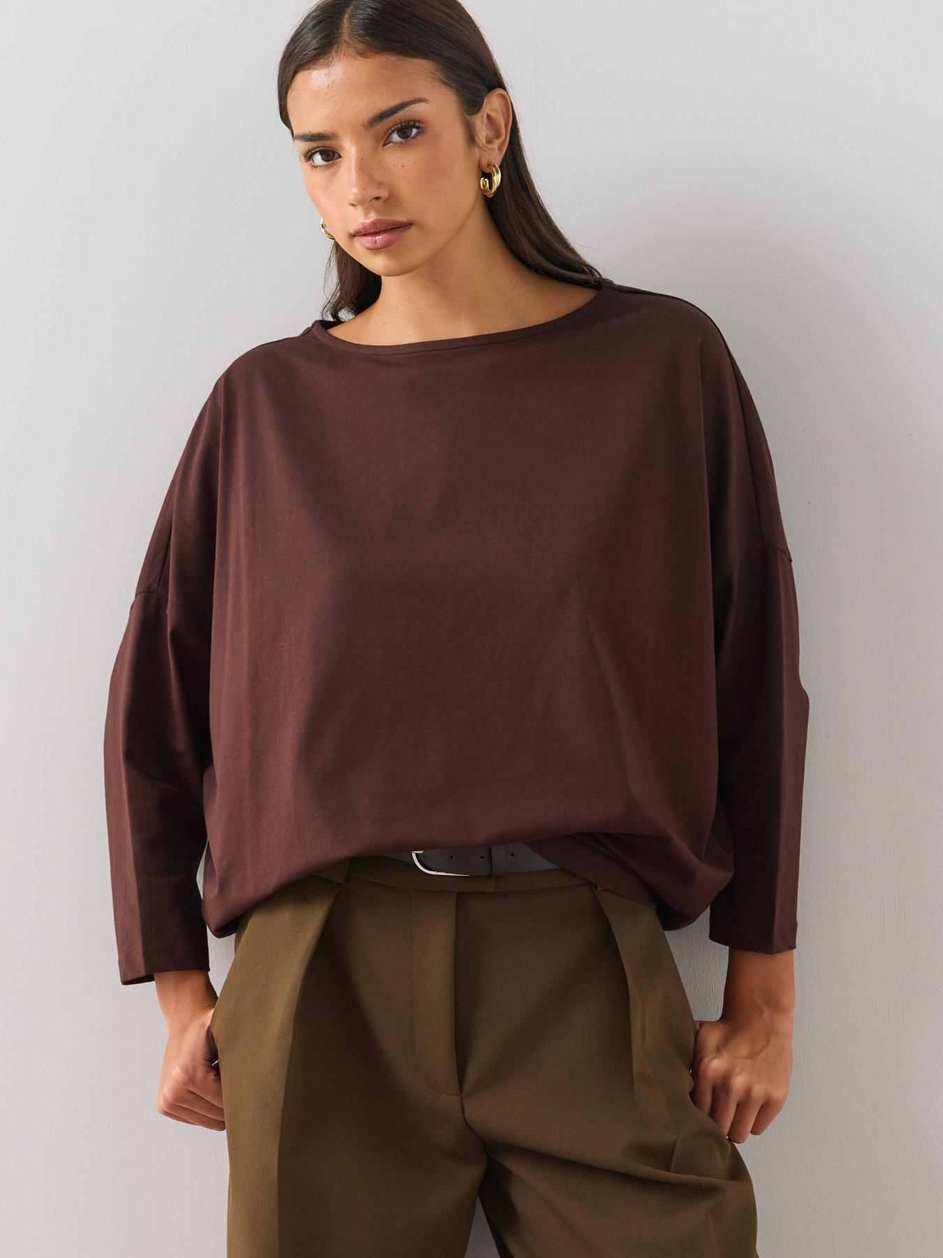 Image 1 of 6 of The Very Collection Batwing Long Sleeve Tee