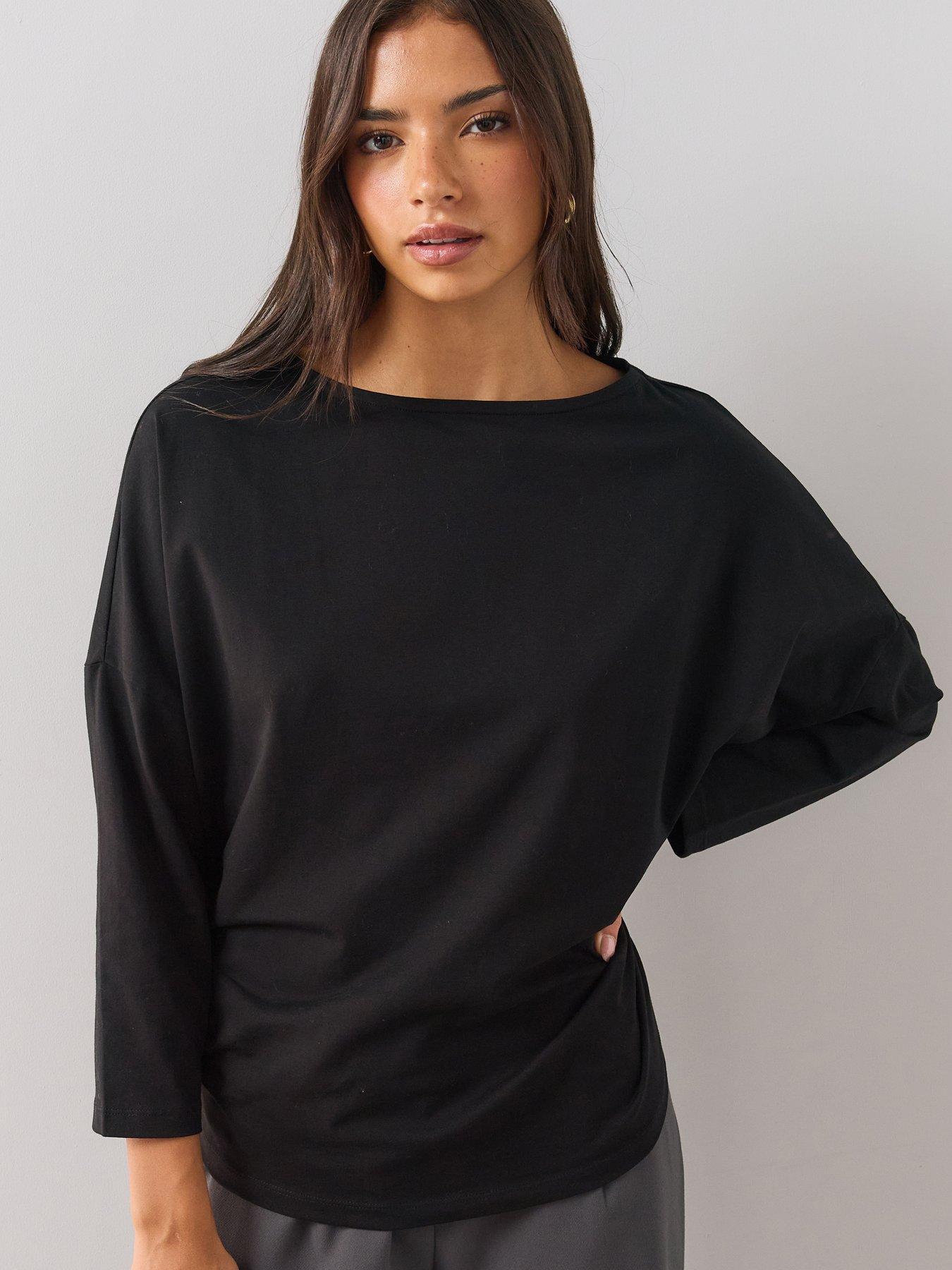 Image 1 of 6 of The Very Collection Batwing Long Sleeve Tee