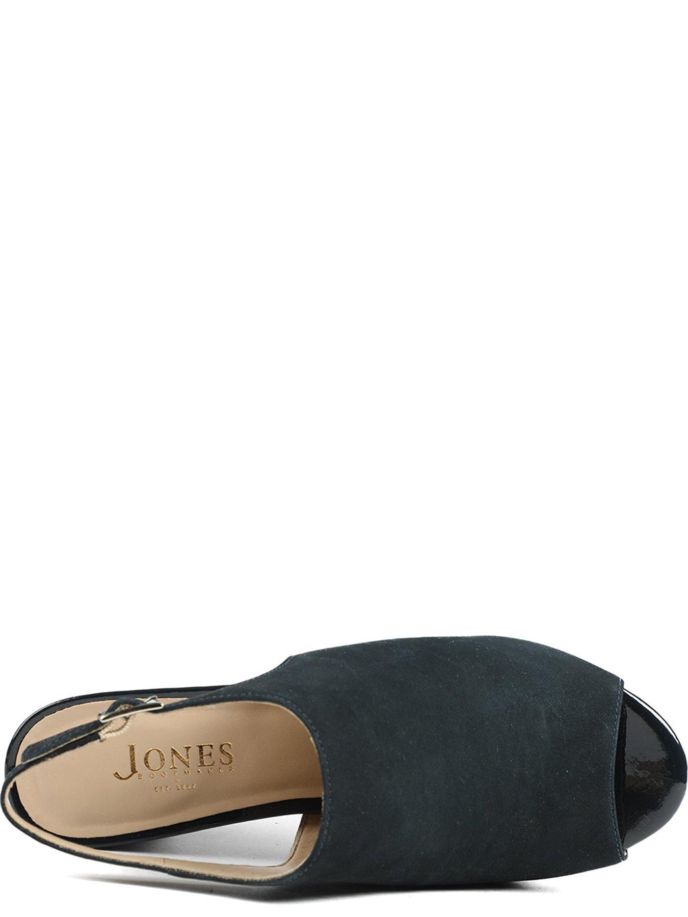  image of jones-bootmaker-xandra-peep-toe-block-heel-navy