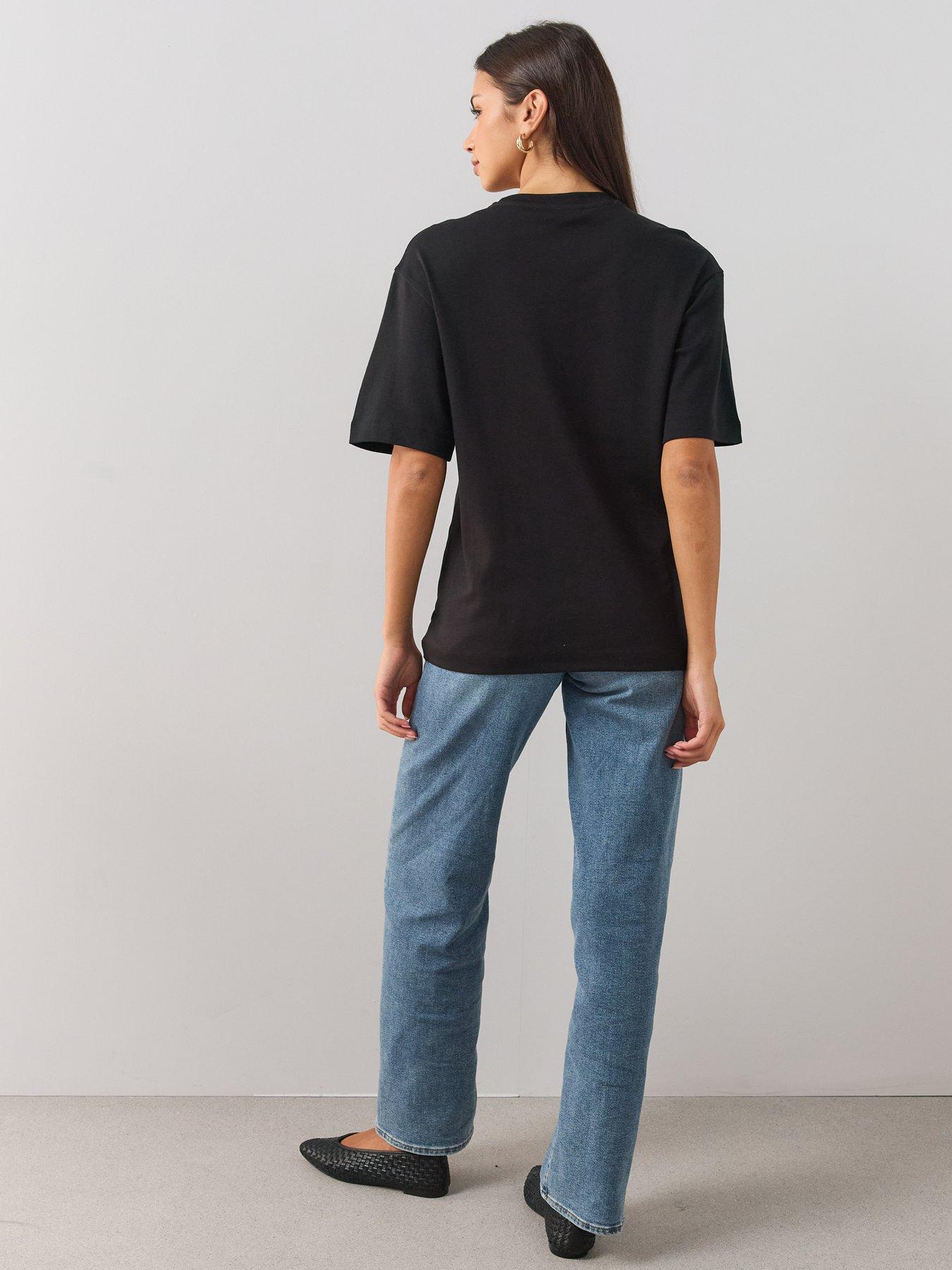 Image 2 of 6 of The Very Collection Interlock Longline Heavyweight Tee