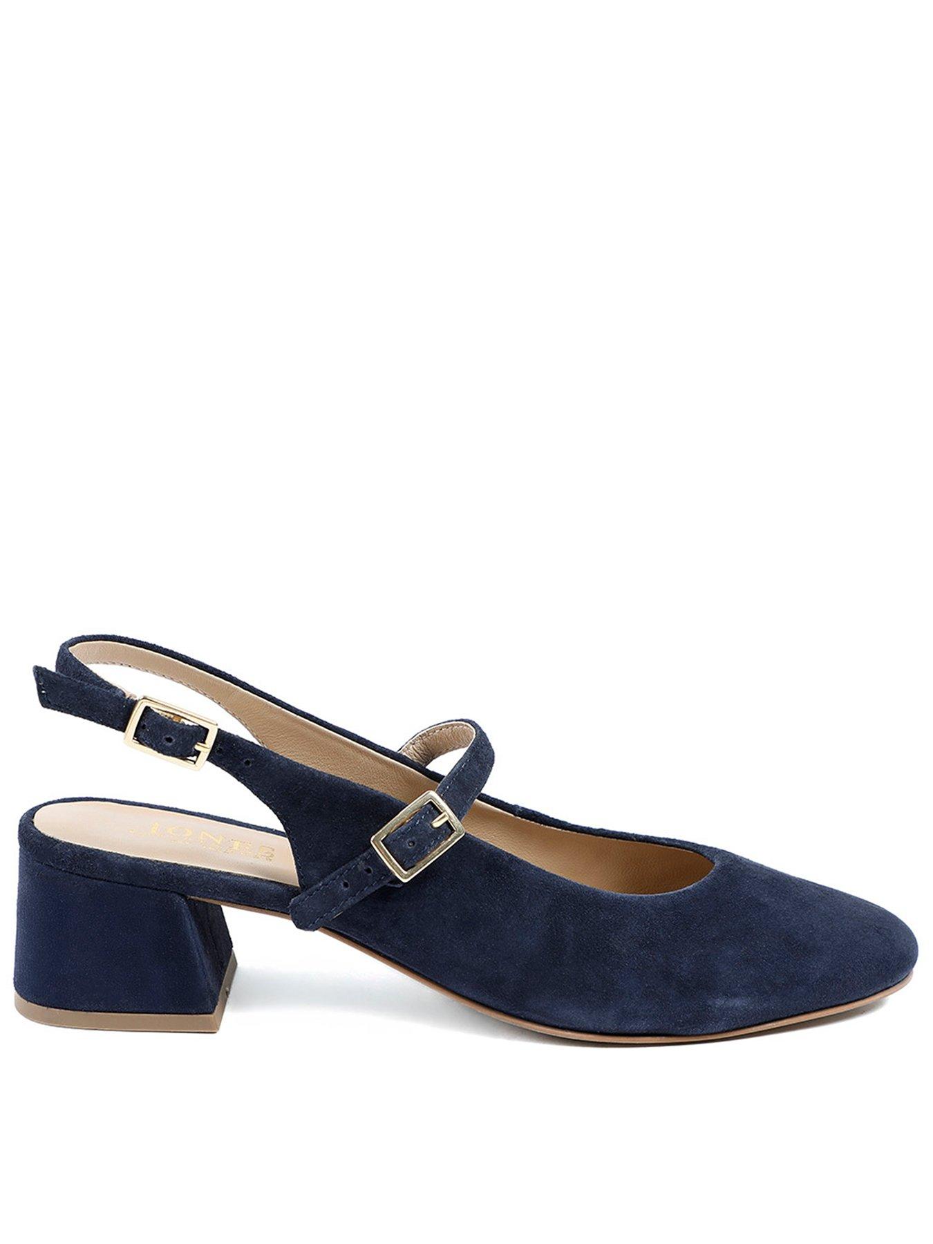 Jones Bootmaker Yamila Block Heel Mary Jane - Navy