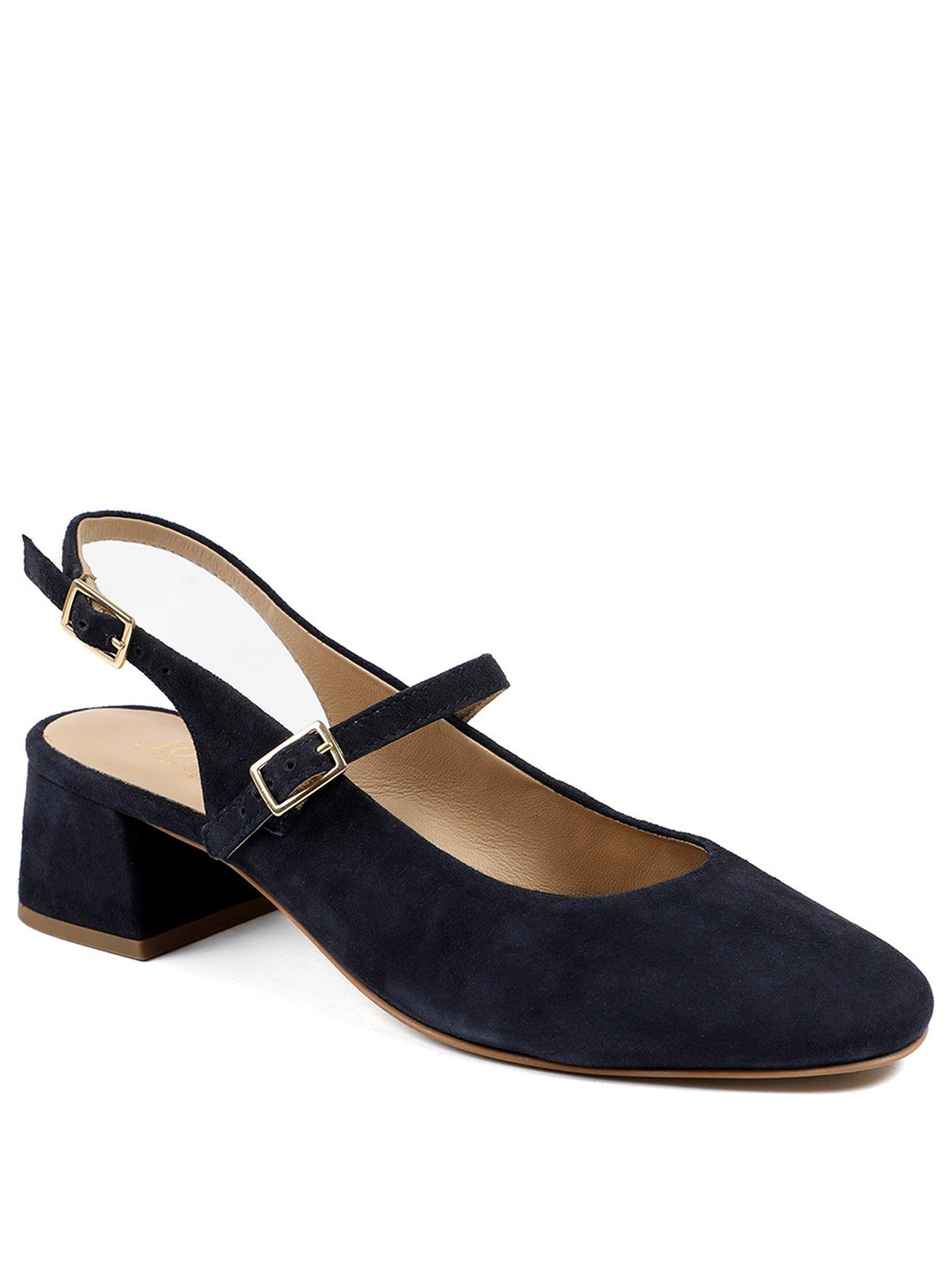  image of jones-bootmaker-yamila-block-heel-mary-jane-navy