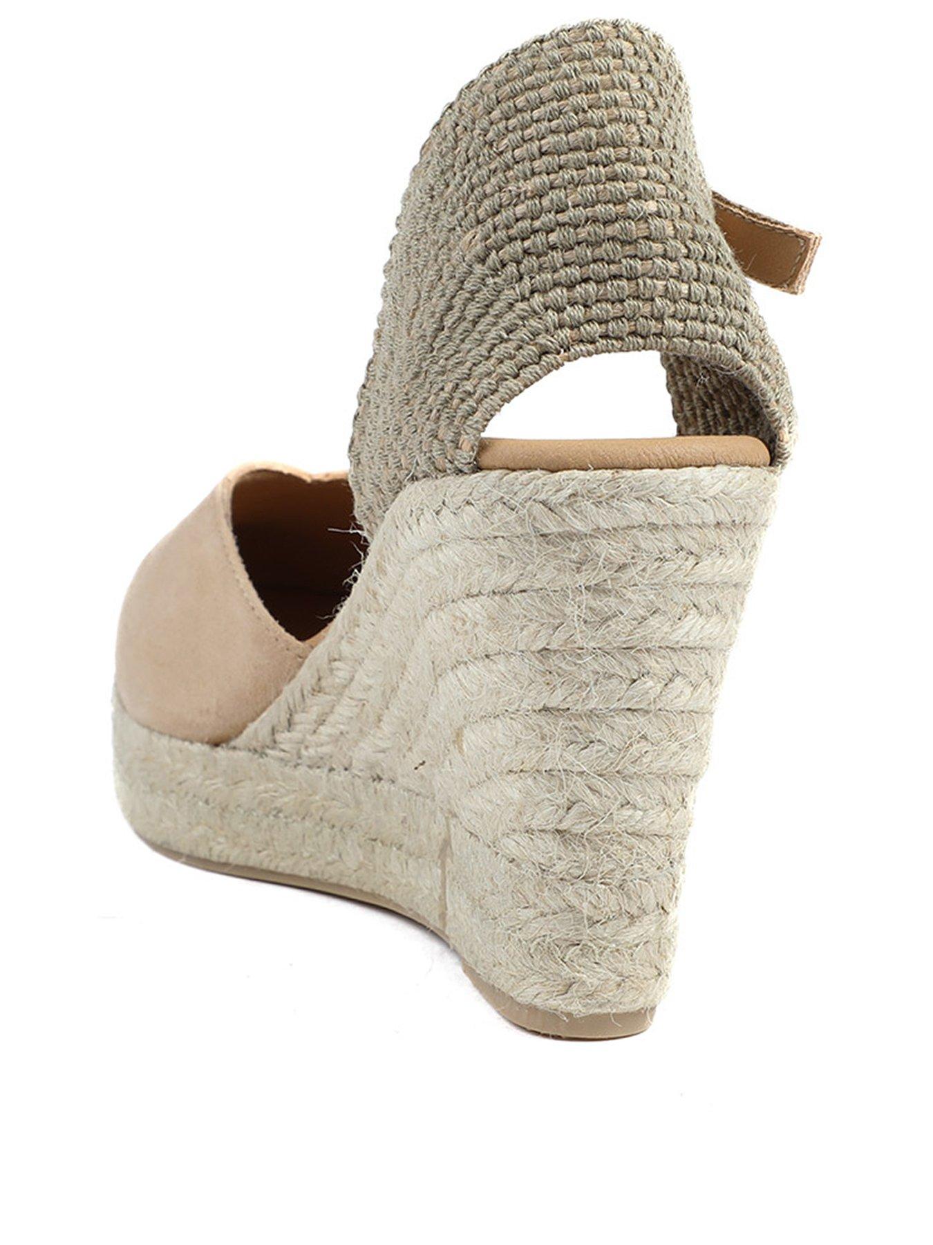  image of jones-bootmaker-arabella-suede-wedge-beige