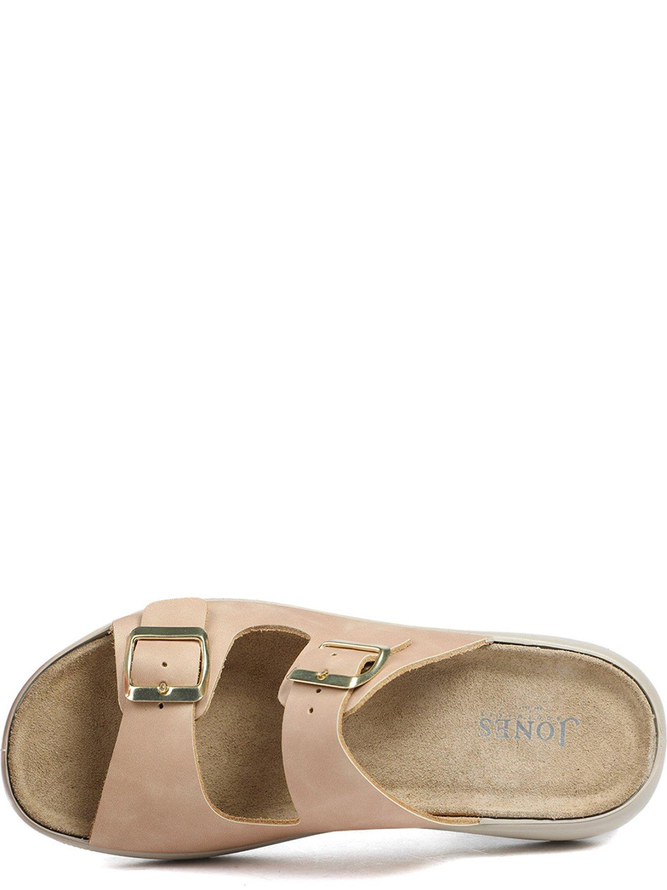  image of jones-bootmaker-harlow-buckle-flat-sandal-beige