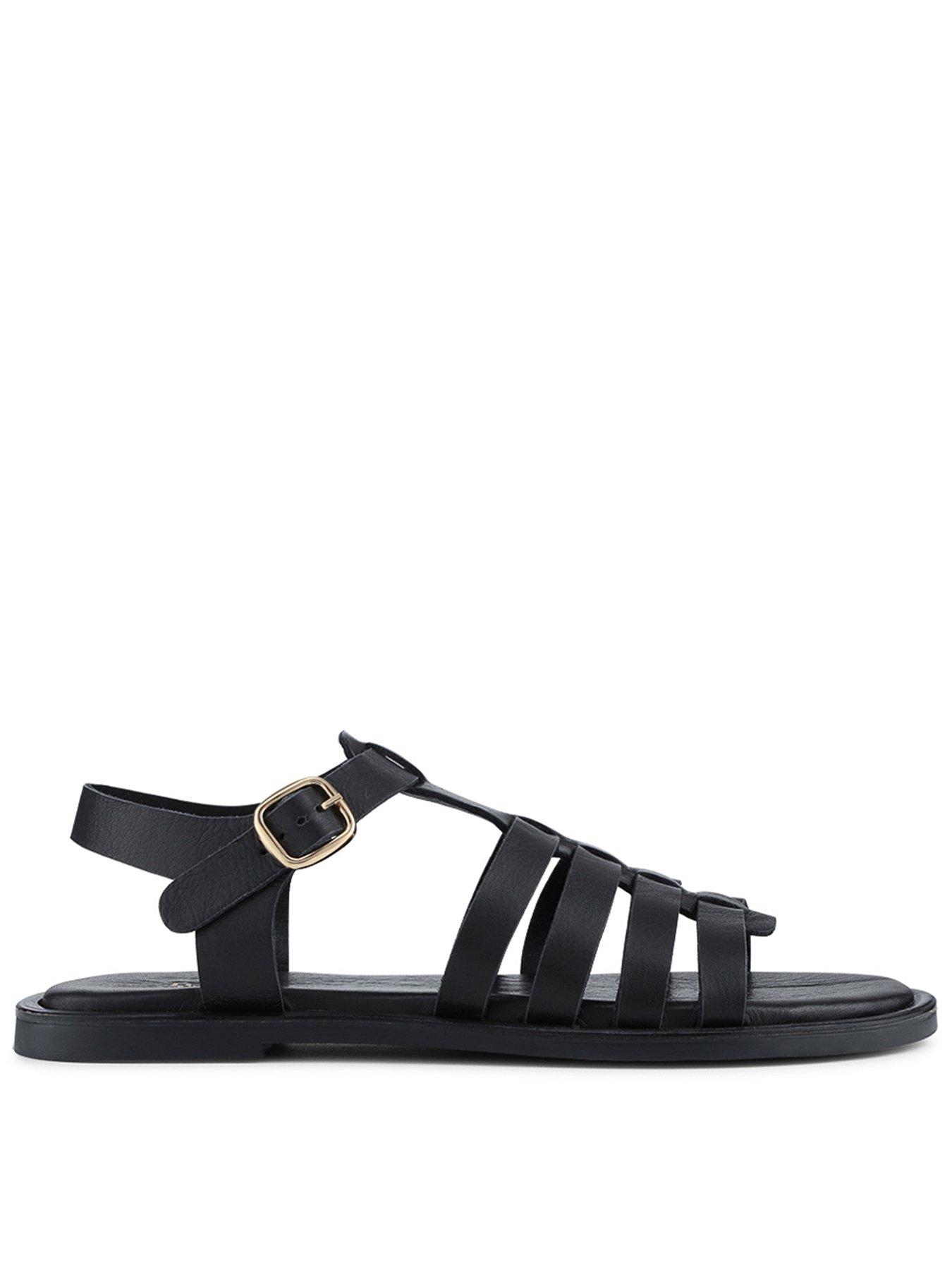 front image of jones-bootmaker-hera-gladiator-sandal-black