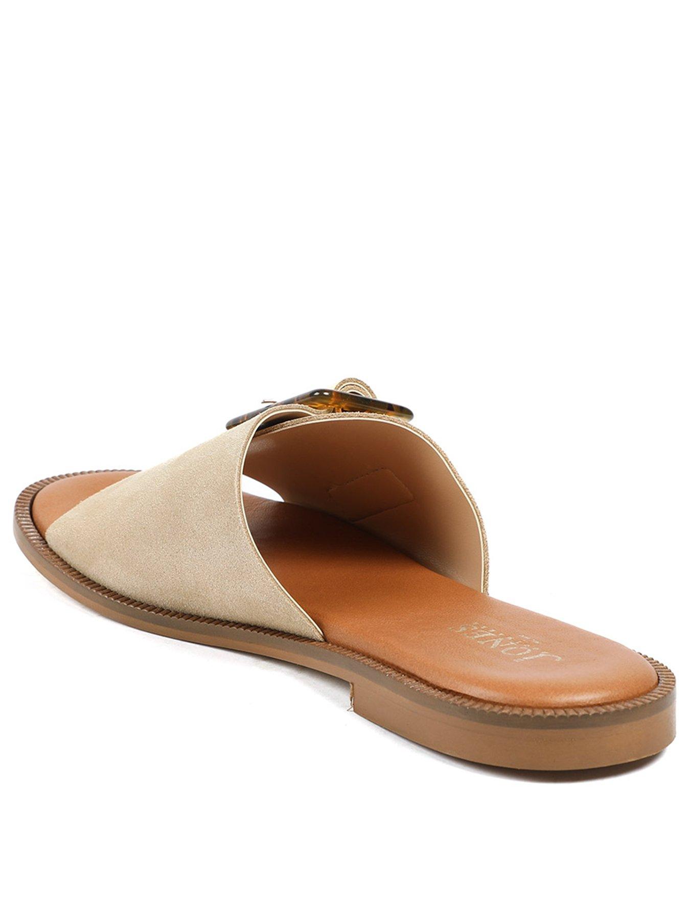 image of jones-bootmaker-jasmyn-buckle-mule-slide-beige