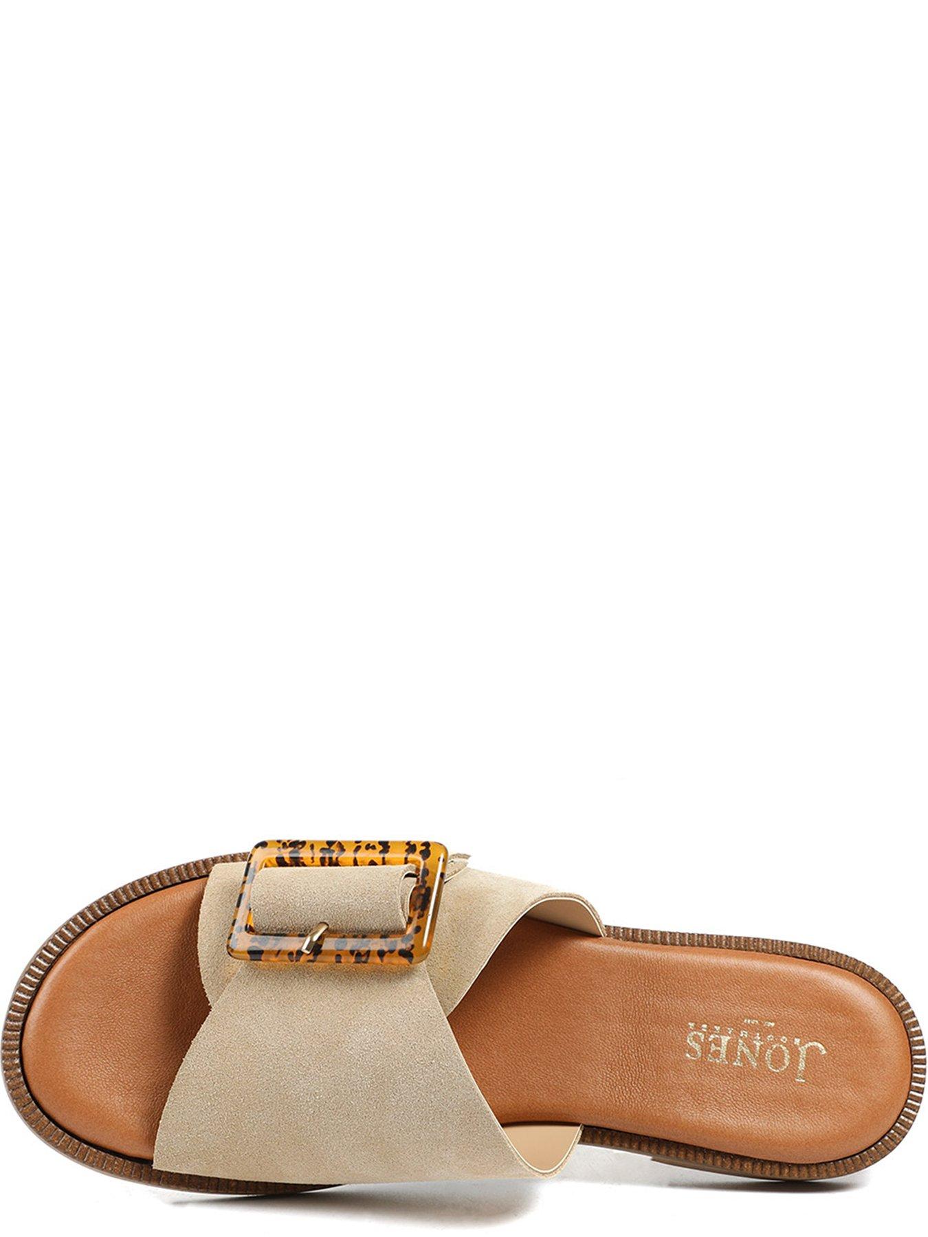  image of jones-bootmaker-jasmyn-buckle-mule-slide-beige