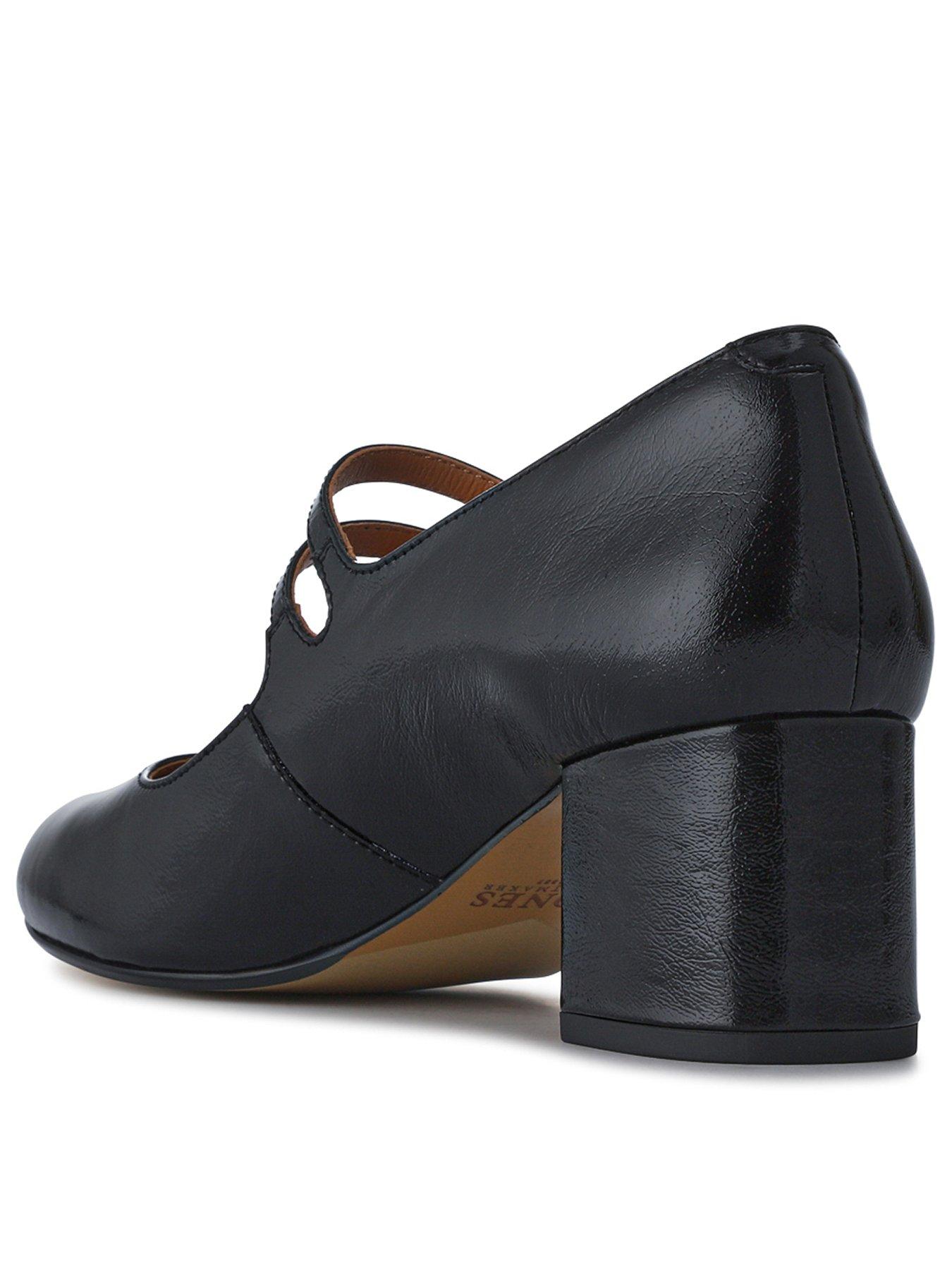  image of jones-bootmaker-wide-fit-xanthi-double-strap-mary-jane-black