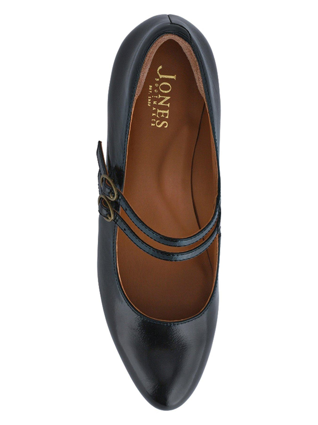  image of jones-bootmaker-wide-fit-xanthi-double-strap-mary-jane-black