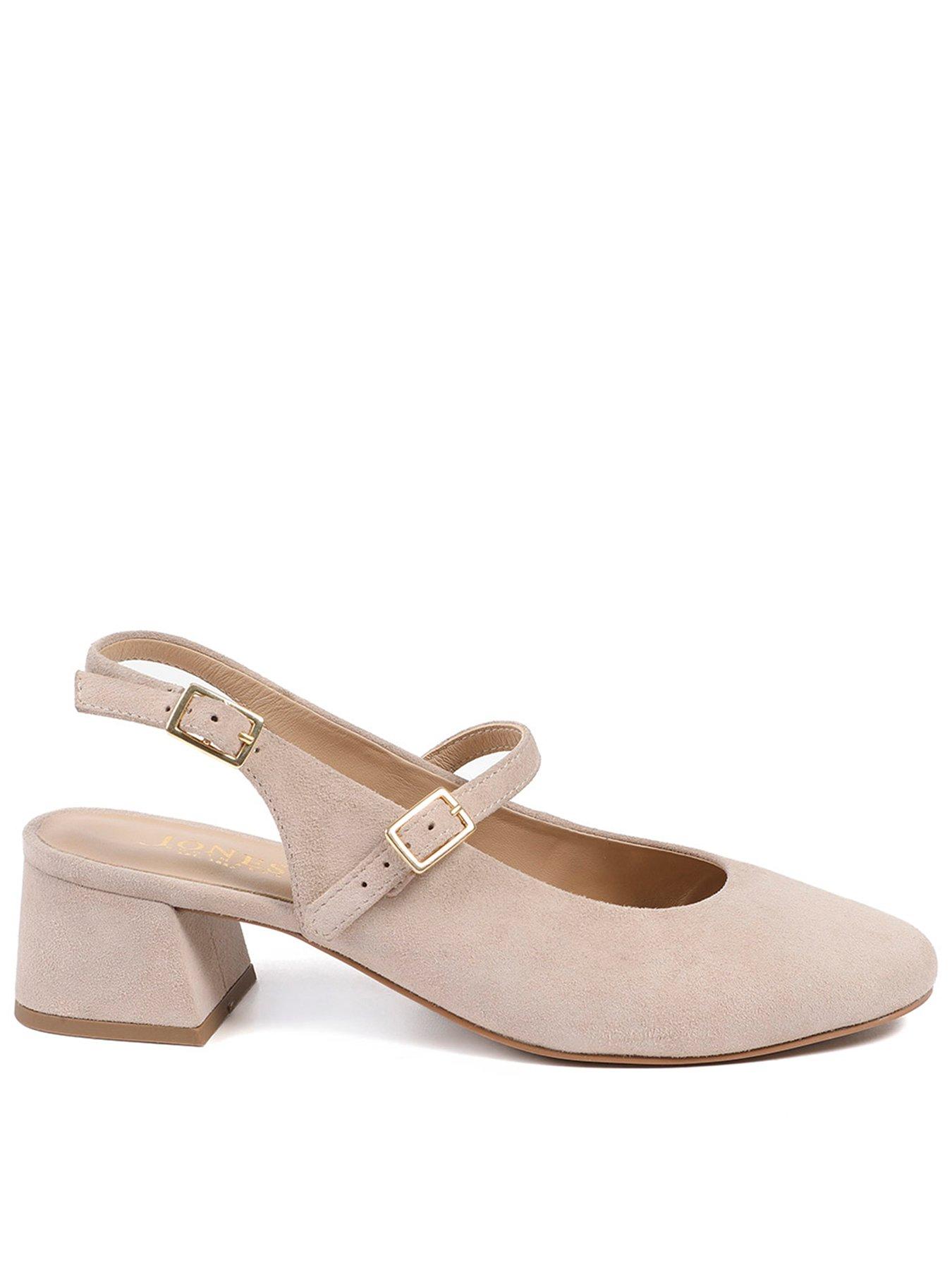 Jones Bootmaker Yamila Block Heel Mary Jane - Beige