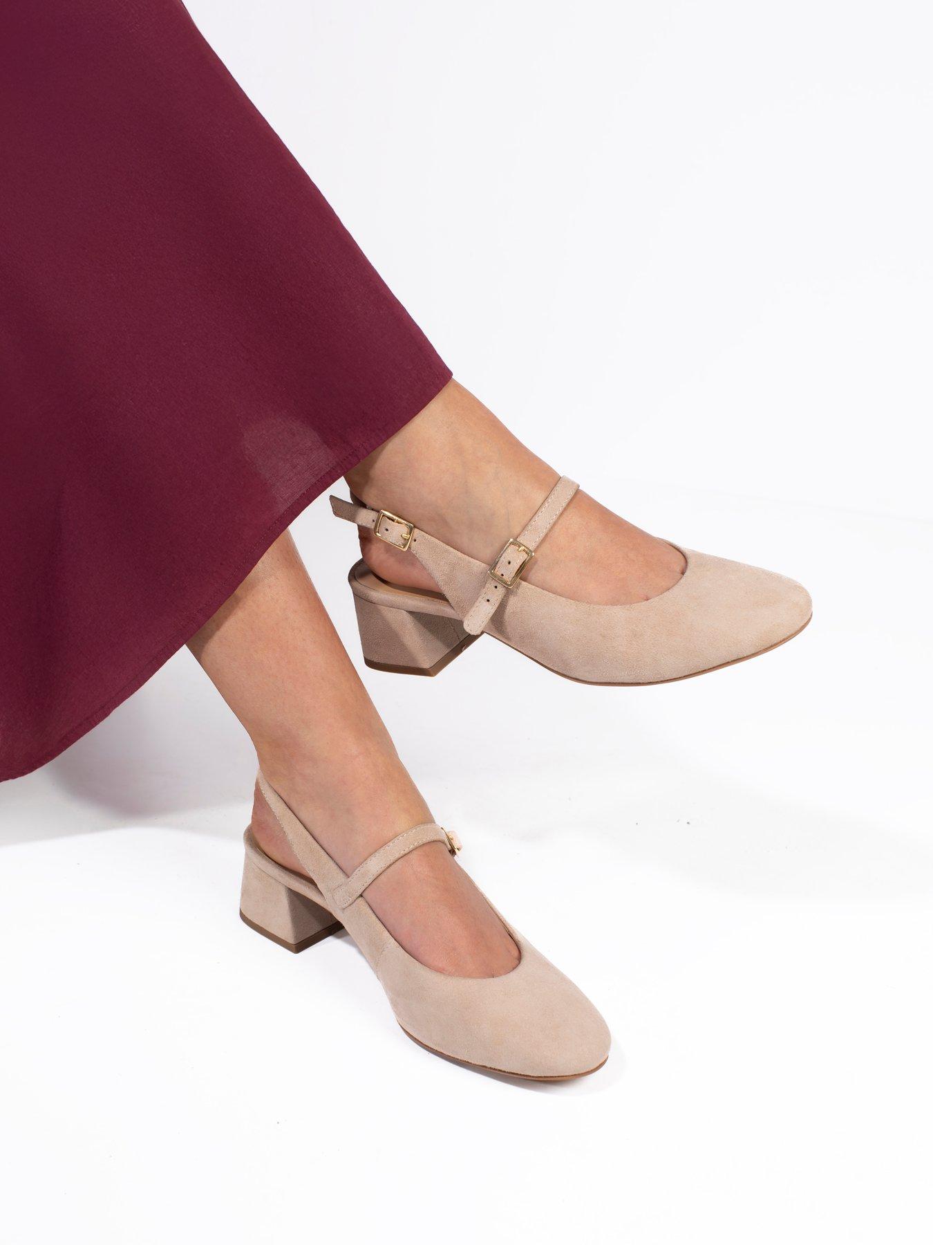  image of jones-bootmaker-yamila-block-heel-mary-jane-beige