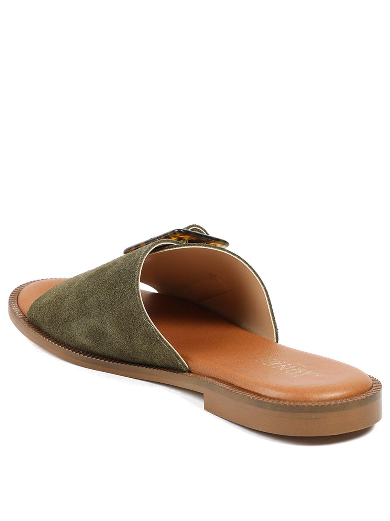  image of jones-bootmaker-jasmyn-buckle-mule-slide-green
