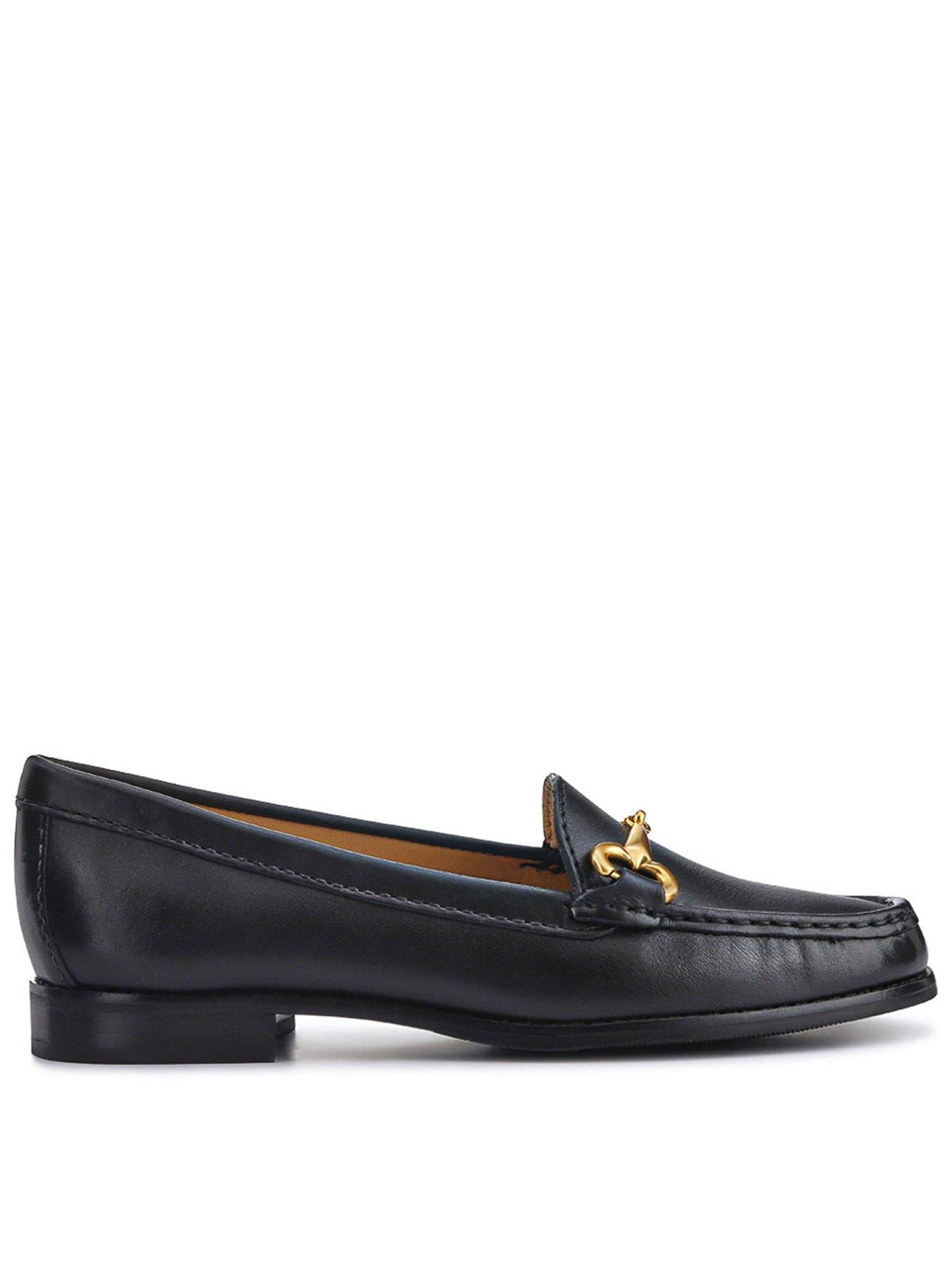 Jones Bootmaker Wide Fit Lorella Patent Loafer - Black
