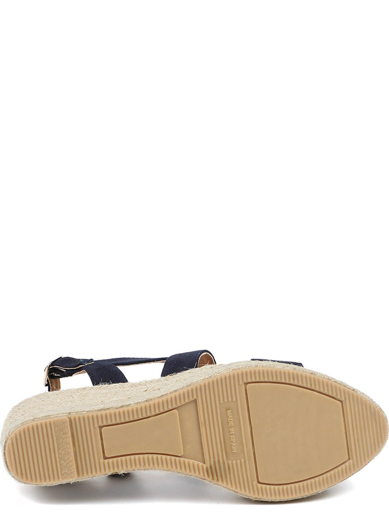 image of jones-bootmaker-romilly-crossover-strap-wedge-navy