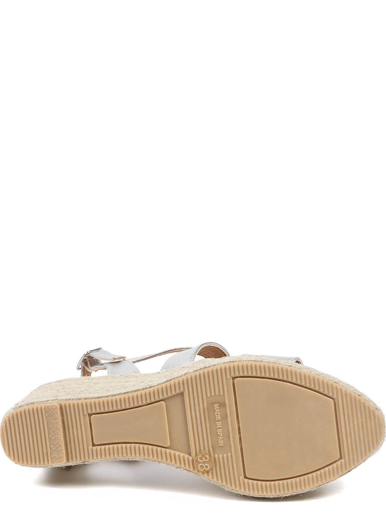  image of jones-bootmaker-romilly-crossover-strap-wedge-silver