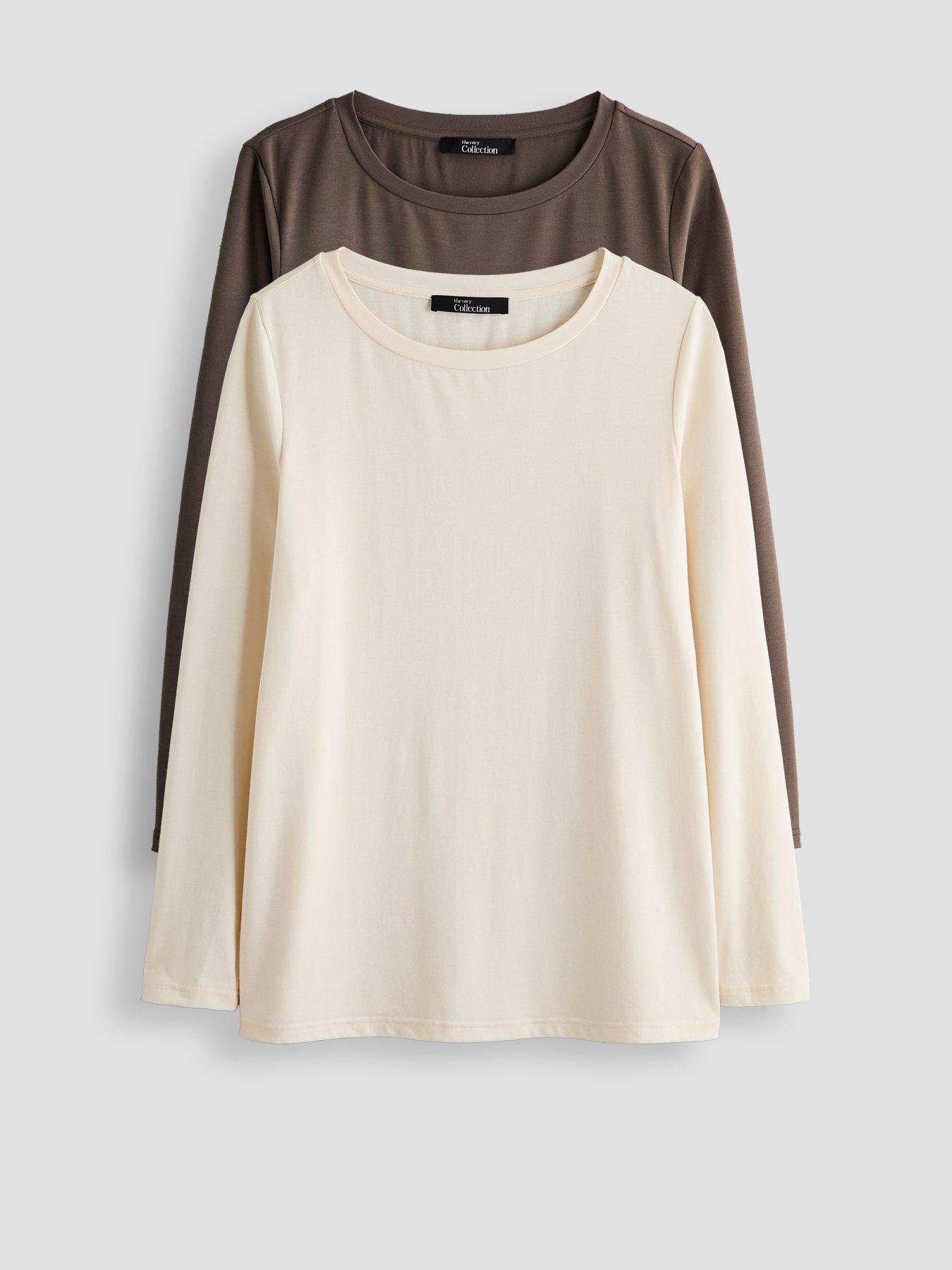 The Very Collection Curve 2 Pack Long Sleeve Tops