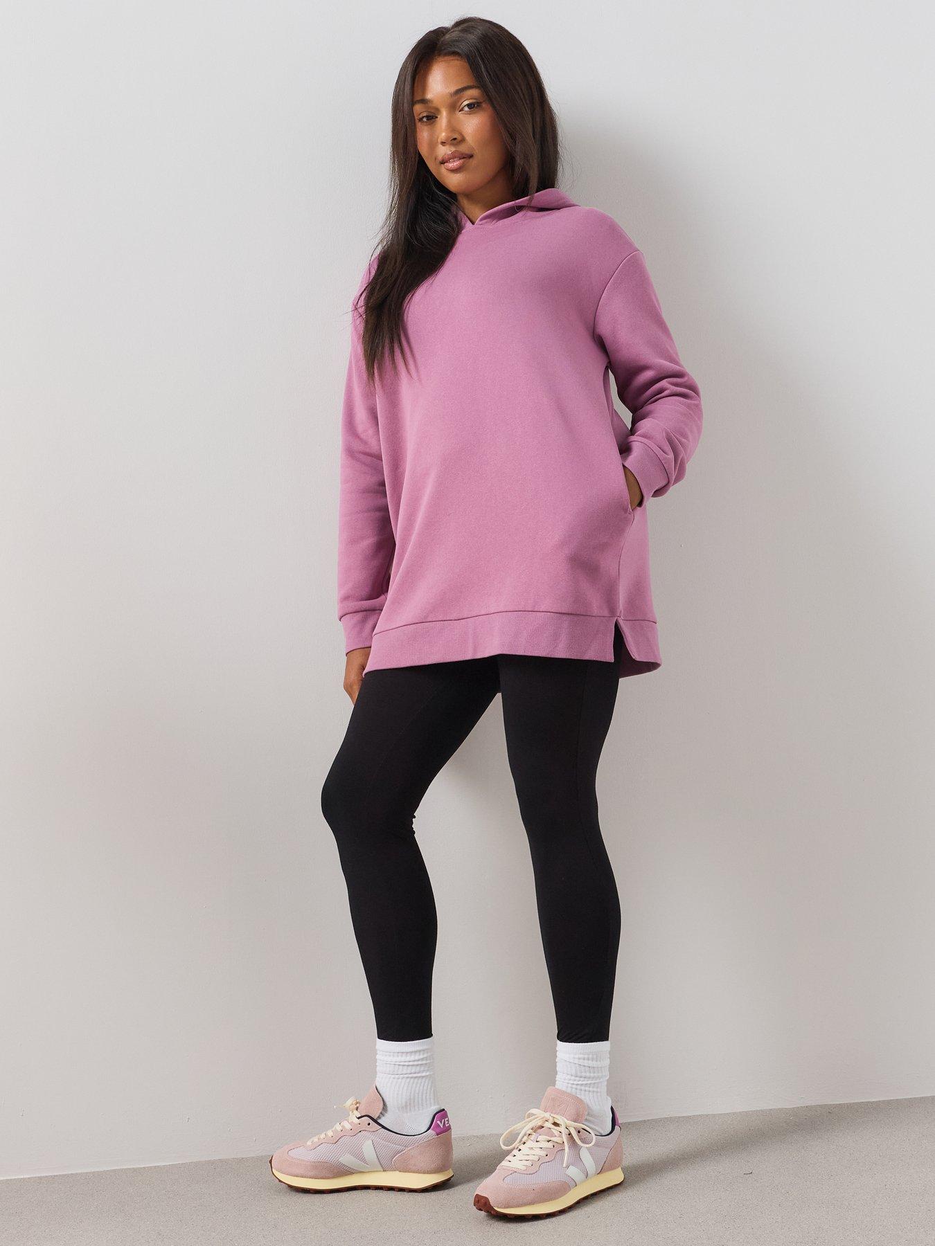 Image 5 of 6 of The Very Collection Curve Essential Longline Hoodie - Pink