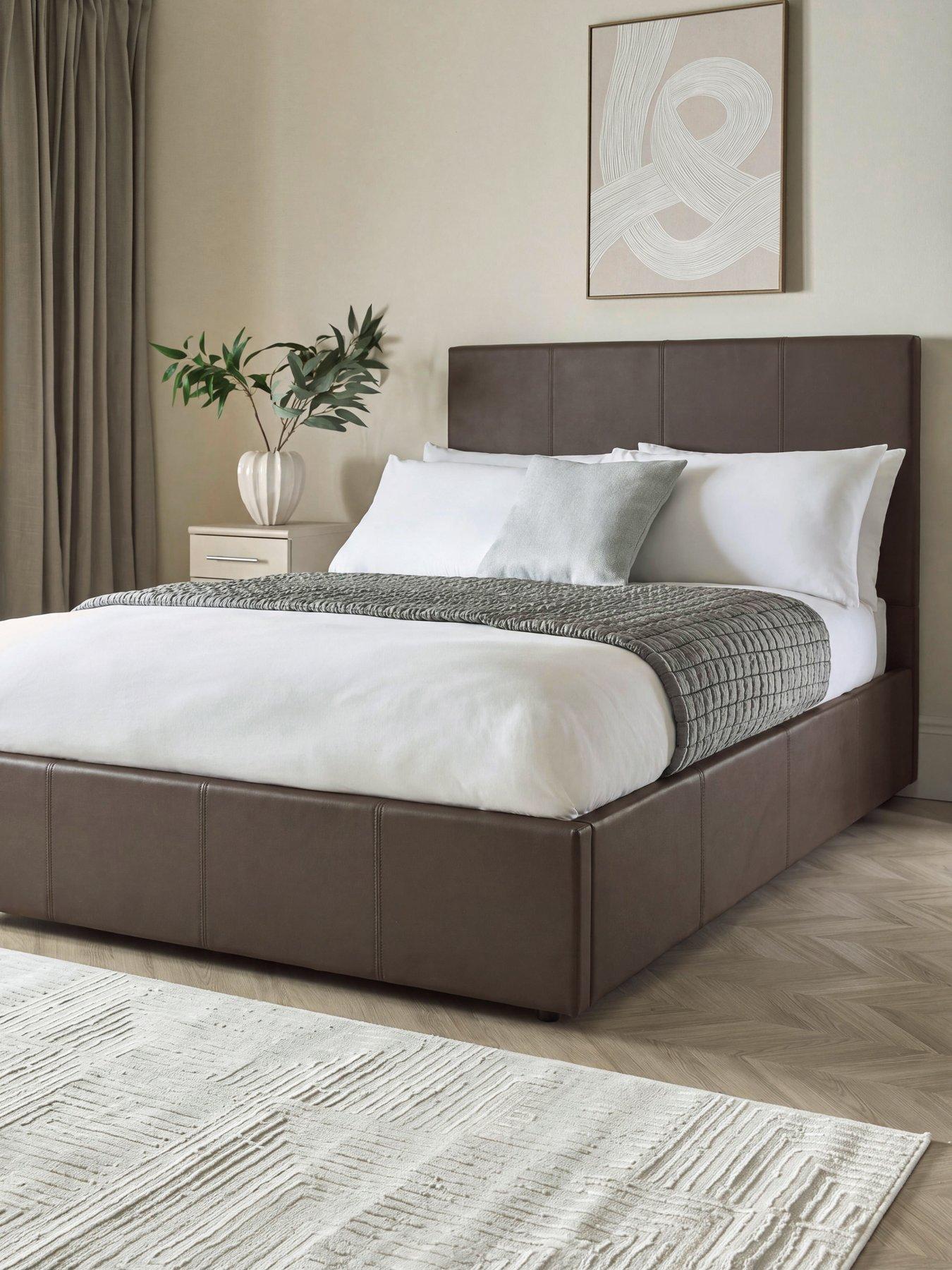 Image 1 of 7 of The Very Collection Marston Faux Leather Side Lift Up Bed with Mattress Options (Buy &amp; SAVE!) - FSC&reg; Certified