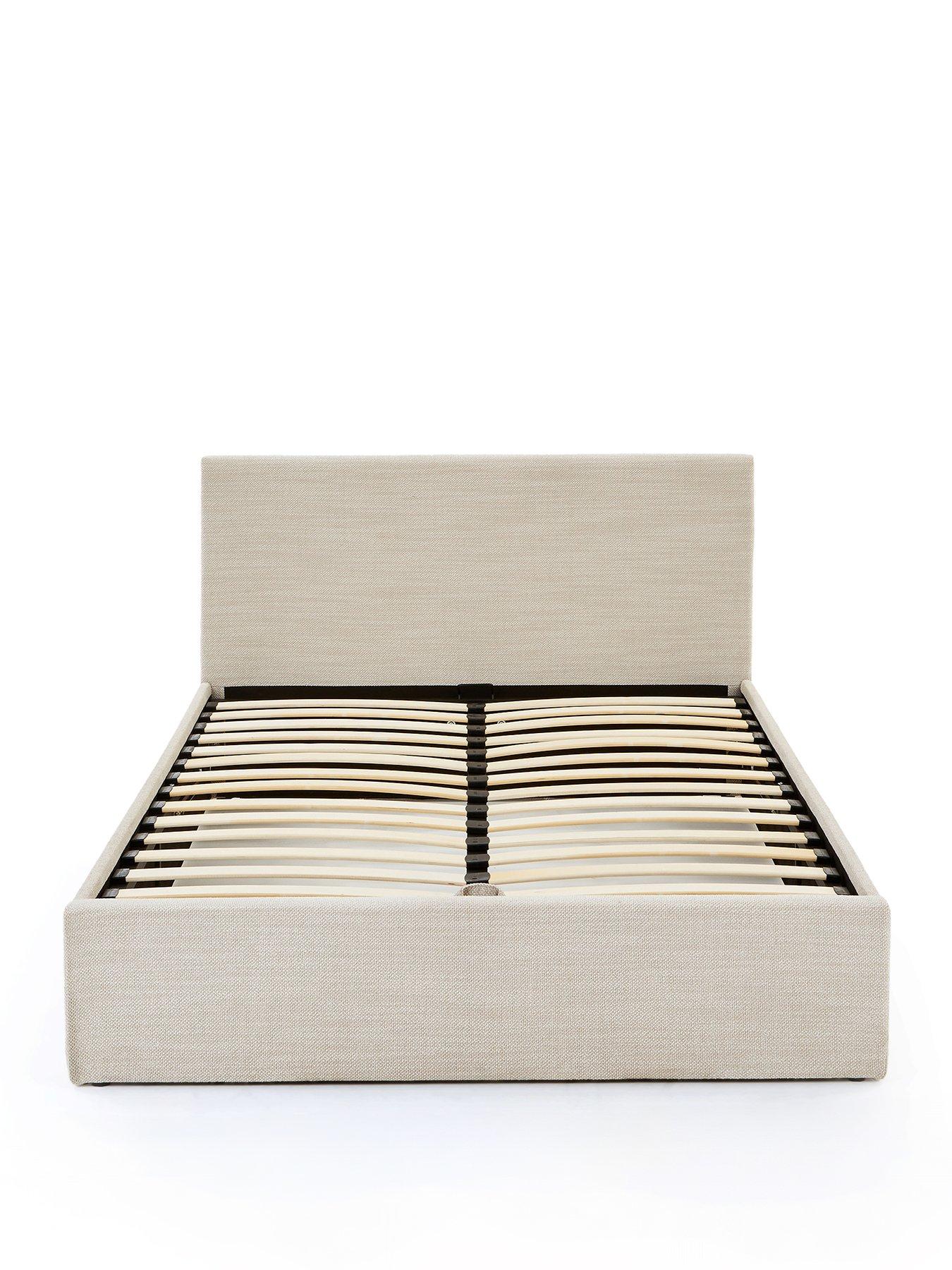 Image 2 of 7 of The Very Collection Porto End Lift Up Storage Ottoman Bed with Mattress Options (Buy &amp; SAVE!) - Natural - FSC&reg; Certified