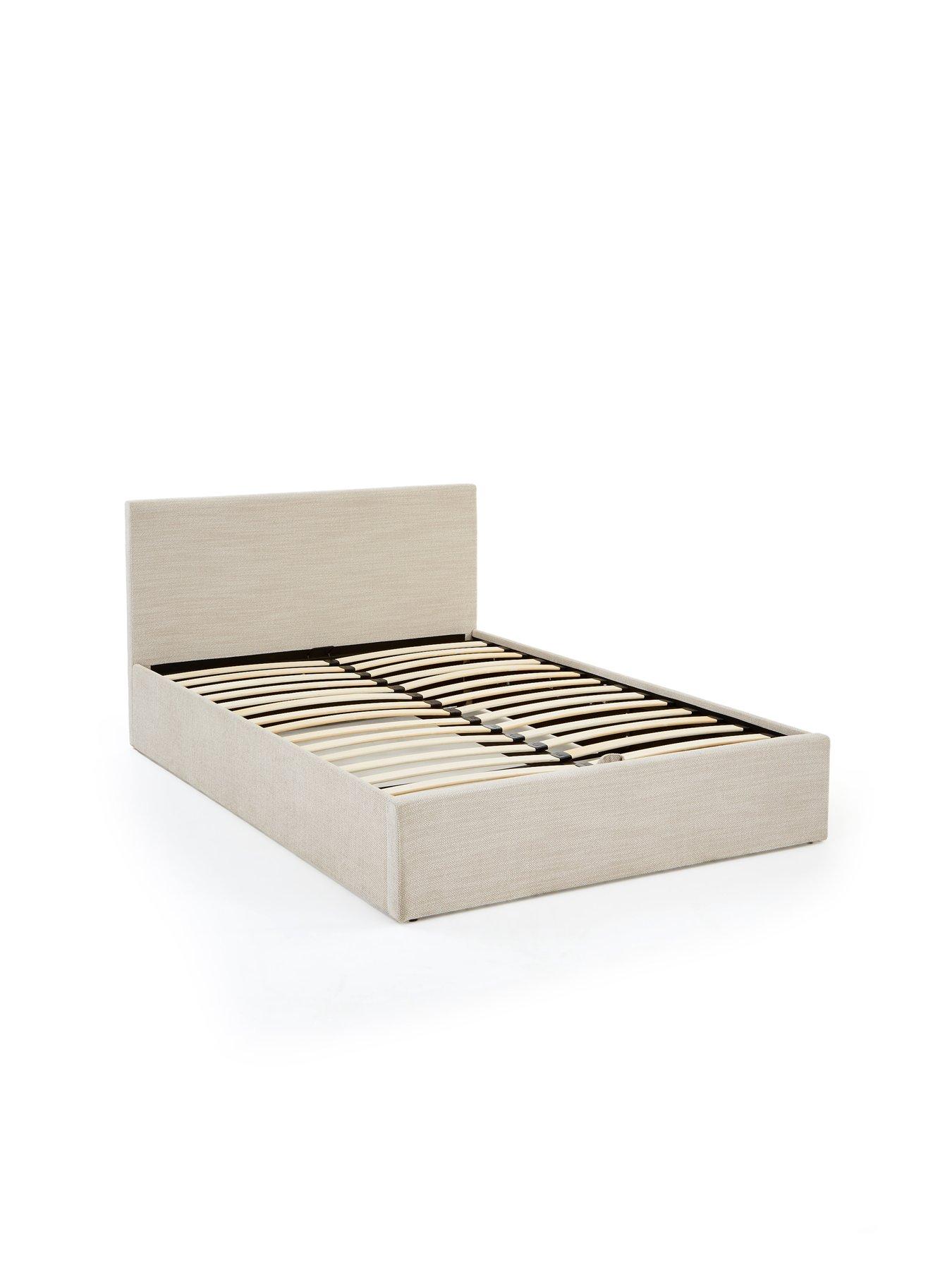 Image 3 of 7 of The Very Collection Porto End Lift Up Storage Ottoman Bed with Mattress Options (Buy &amp; SAVE!) - Natural - FSC&reg; Certified
