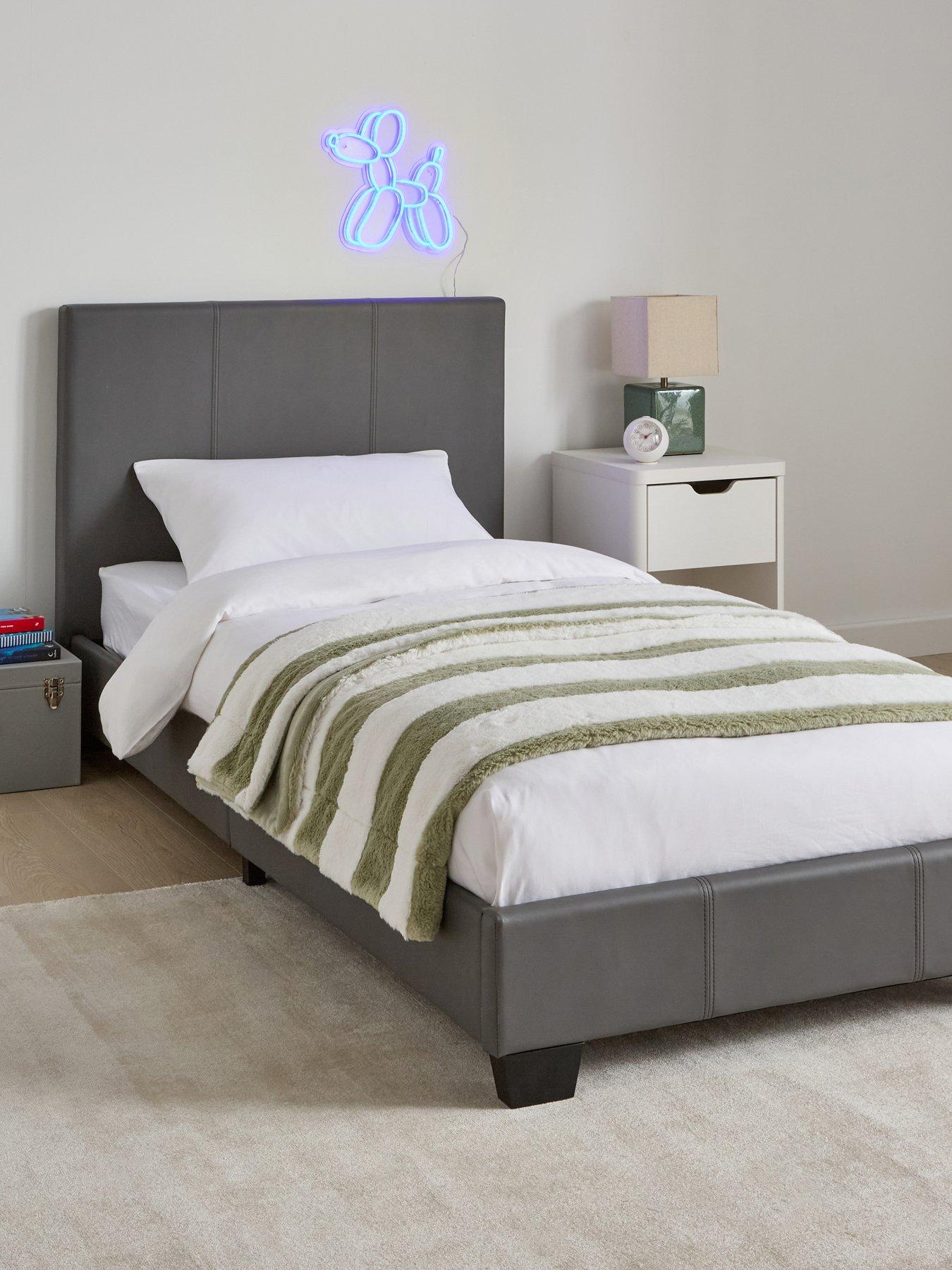 The Very Collection Ellis Faux Leather Single Bedframe - FSC® Certified