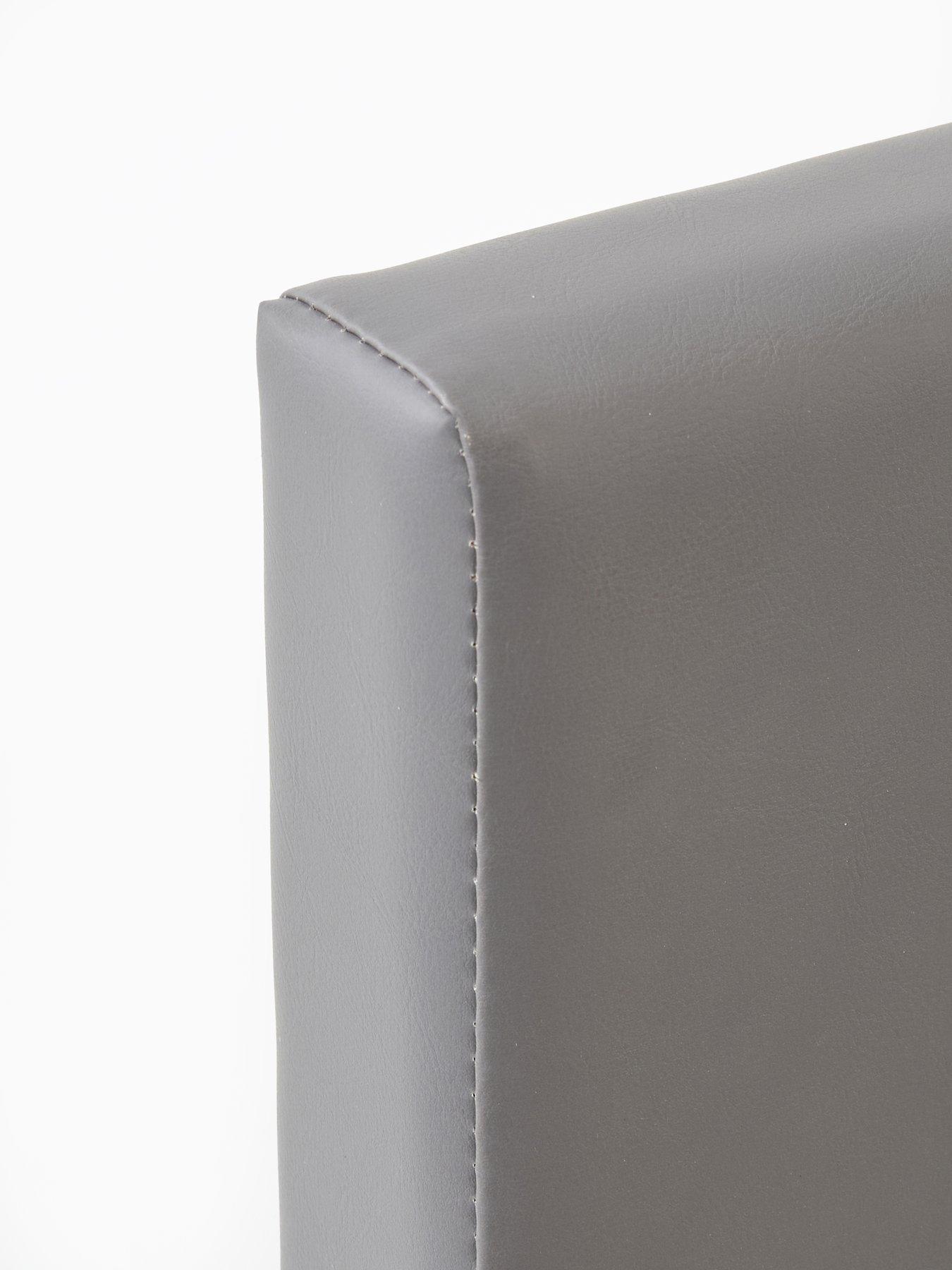 Image 6 of 7 of The Very Collection Ellis Faux Leather Children's&nbsp;Single Bedframe with Mattress Options (Buy &amp; SAVE!) - Grey - FSC&reg; Certified