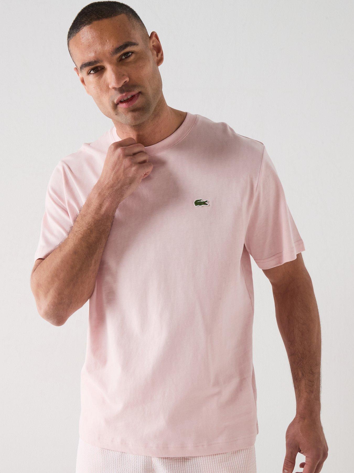 Lacoste Mid Weight Cotton T-Shirt – Light Pink