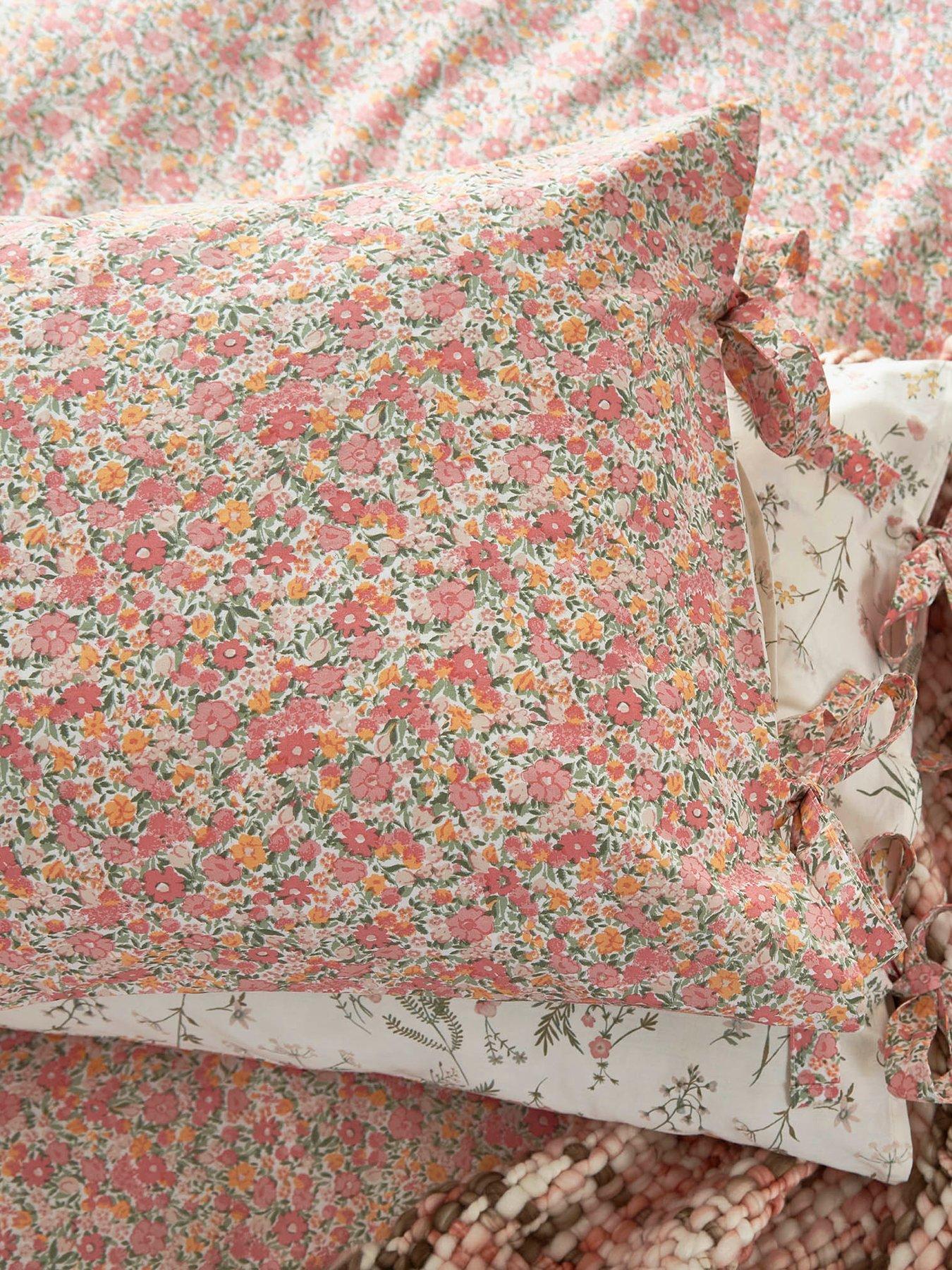 Image 4 of 4 of Laura Ashley Loveston 100% Cotton Standard Pillowcase Pair 50Cm X 75Cm Pink