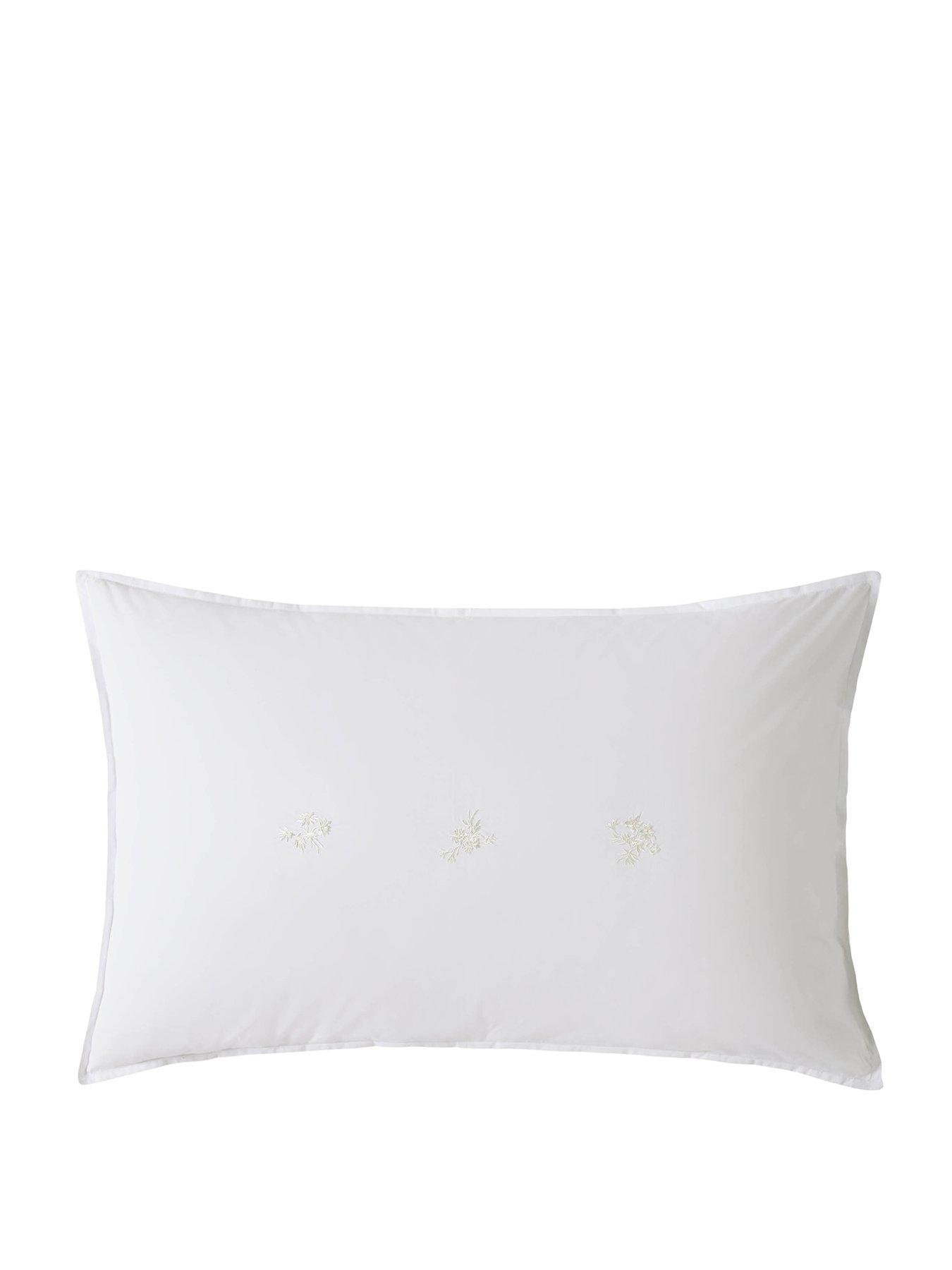 Image 2 of 3 of Laura Ashley Keeleigh Posy Oxford Pillowcase Pair 50cm x 75cm White