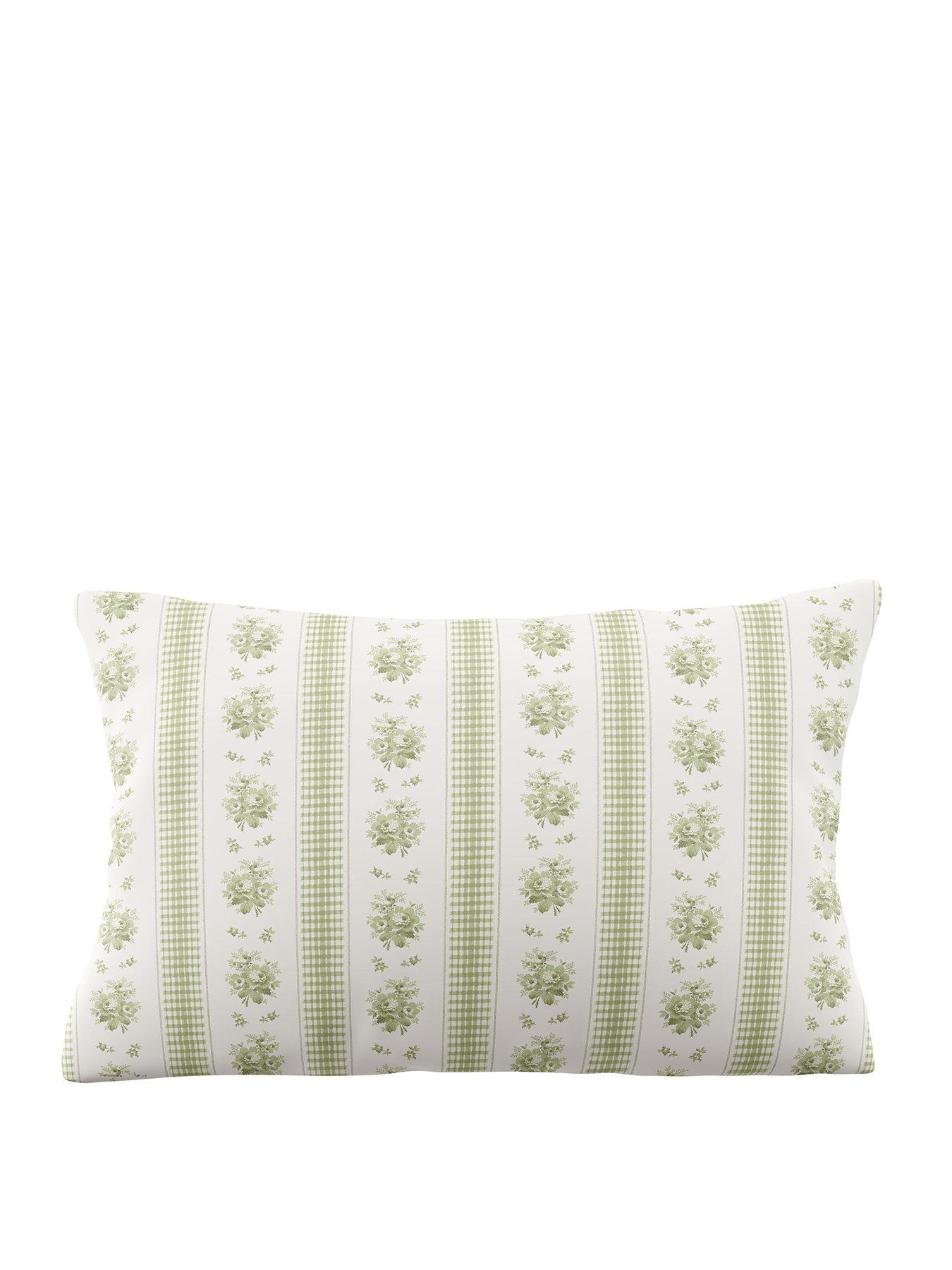 Image 2 of 4 of Laura Ashley Pensham Stripe Standard Pillowcase Pair 50cm x 75cm Pink