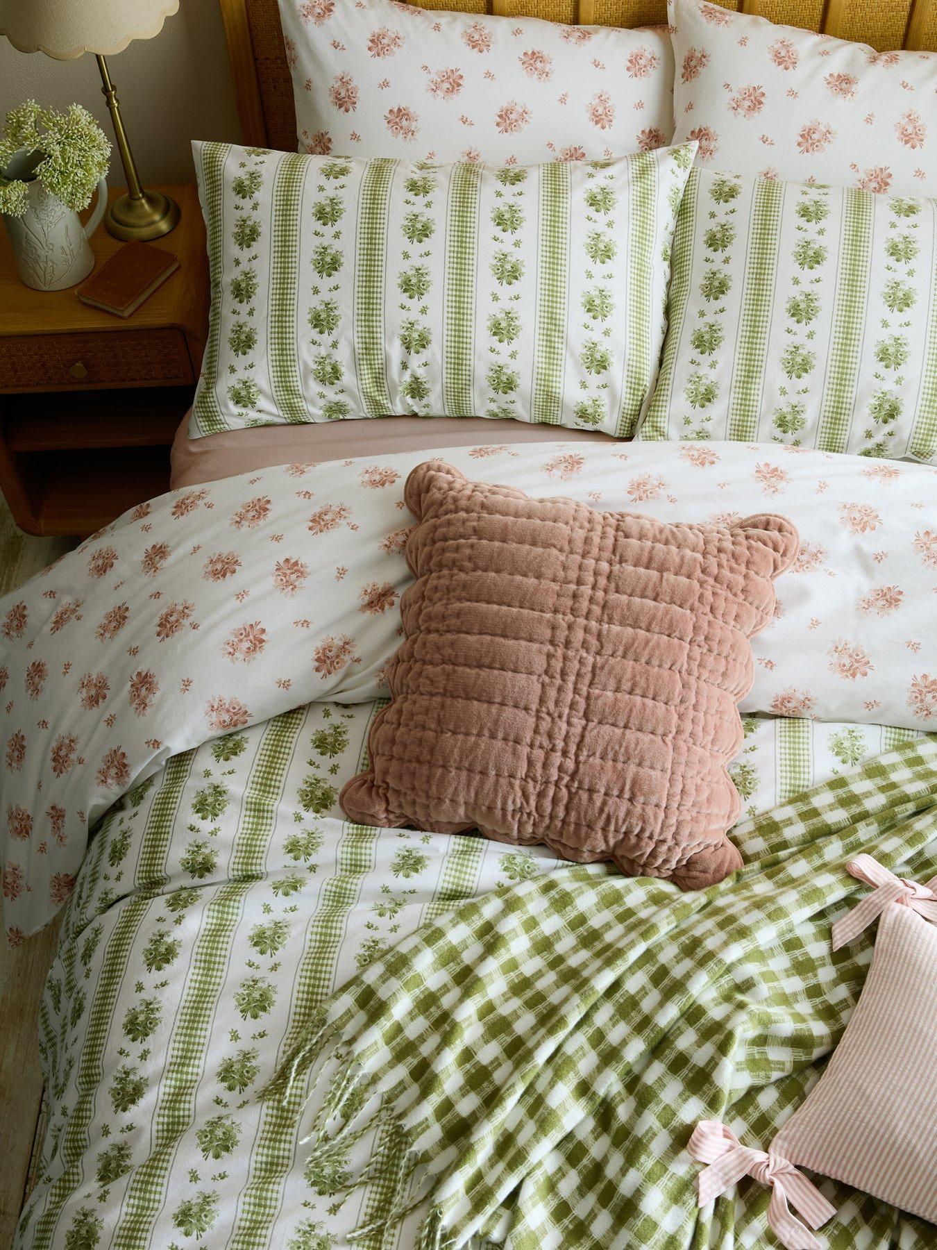 Image 4 of 4 of Laura Ashley Pensham Stripe Standard Pillowcase Pair 50cm x 75cm Pink