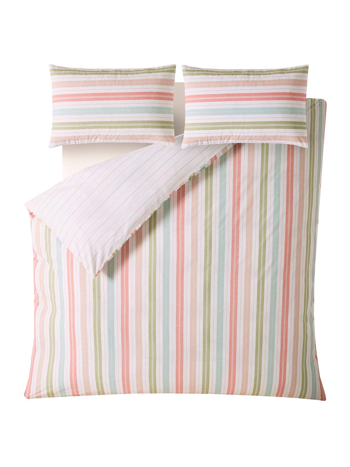 Image 2 of 6 of Laura Ashley Sophiestripe Quilt Set Multi