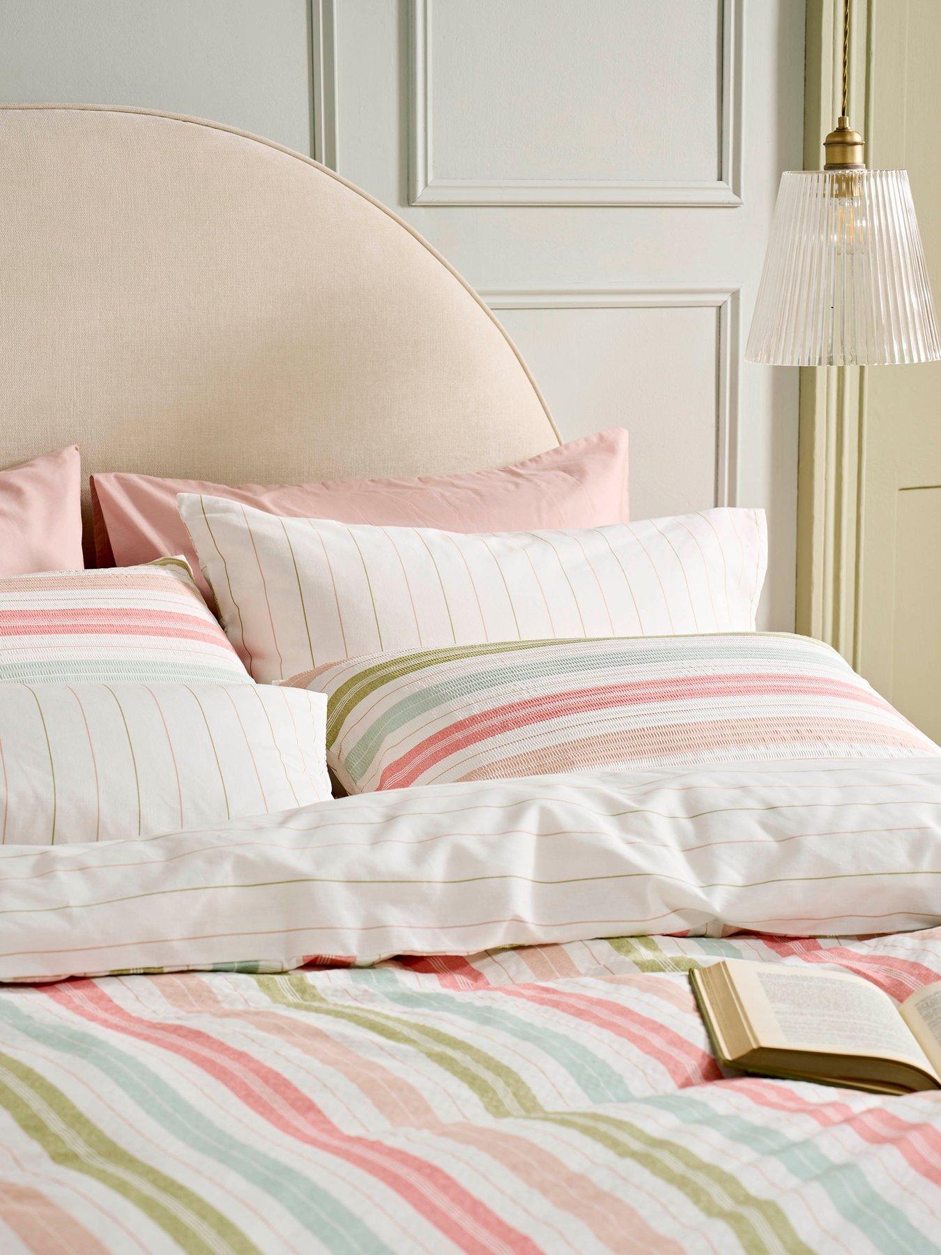 Image 5 of 6 of Laura Ashley Sophiestripe Quilt Set Multi