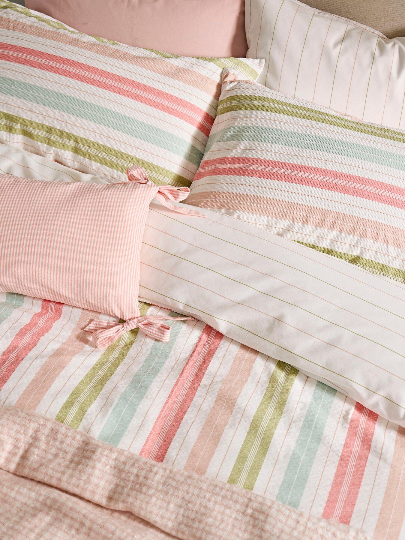 Image 6 of 6 of Laura Ashley Sophiestripe Quilt Set Multi