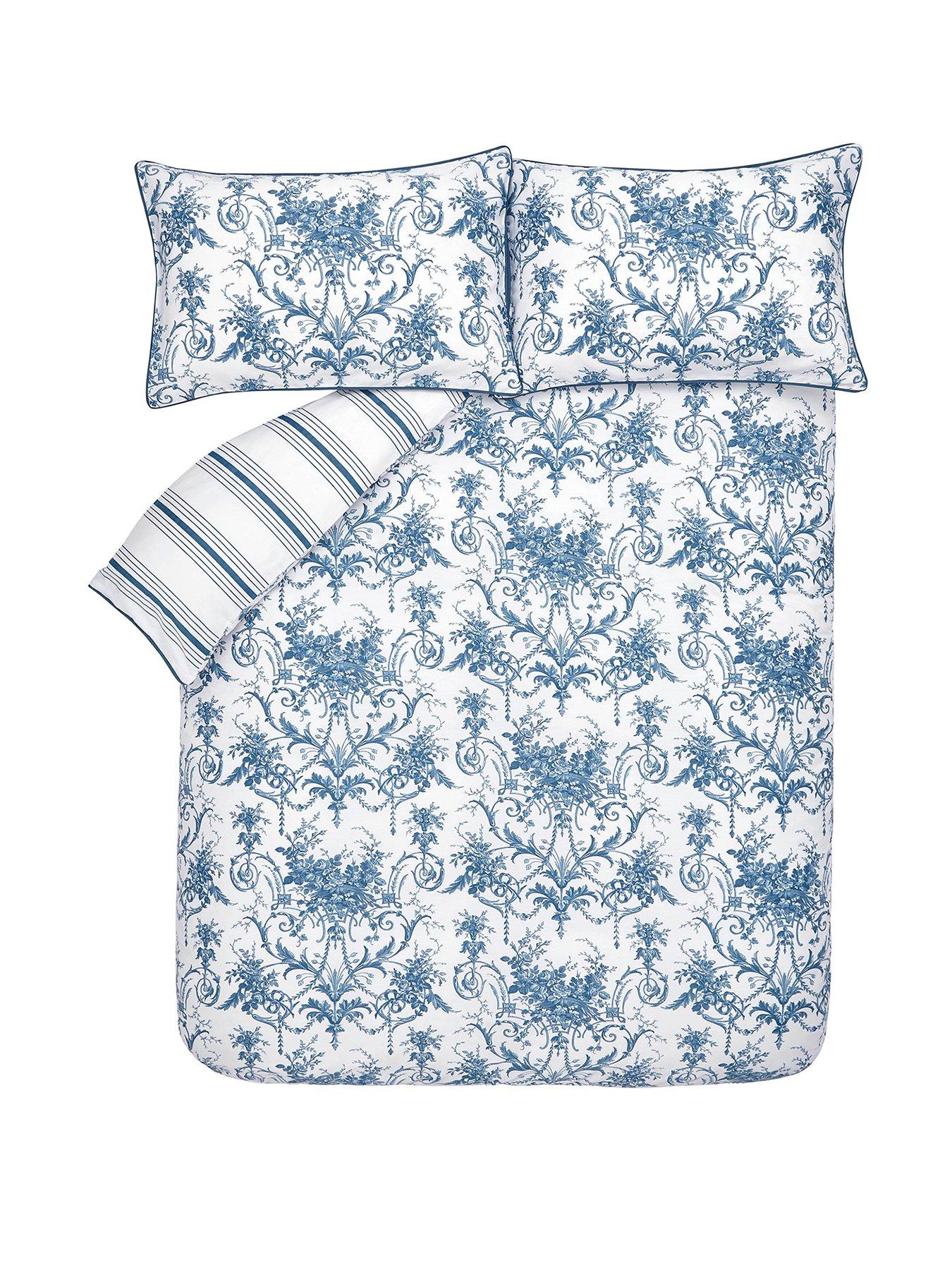 Image 2 of 6 of Laura Ashley Tuileries Quilt Set Midnight