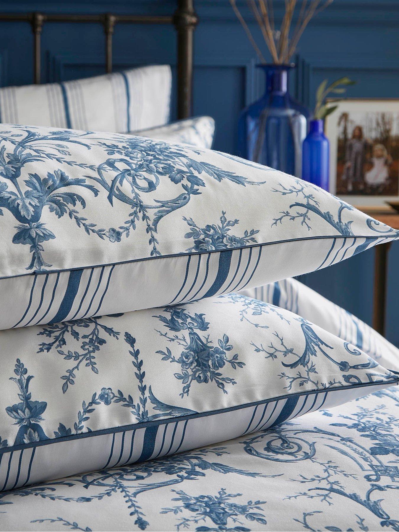 Image 4 of 6 of Laura Ashley Tuileries Quilt Set Midnight