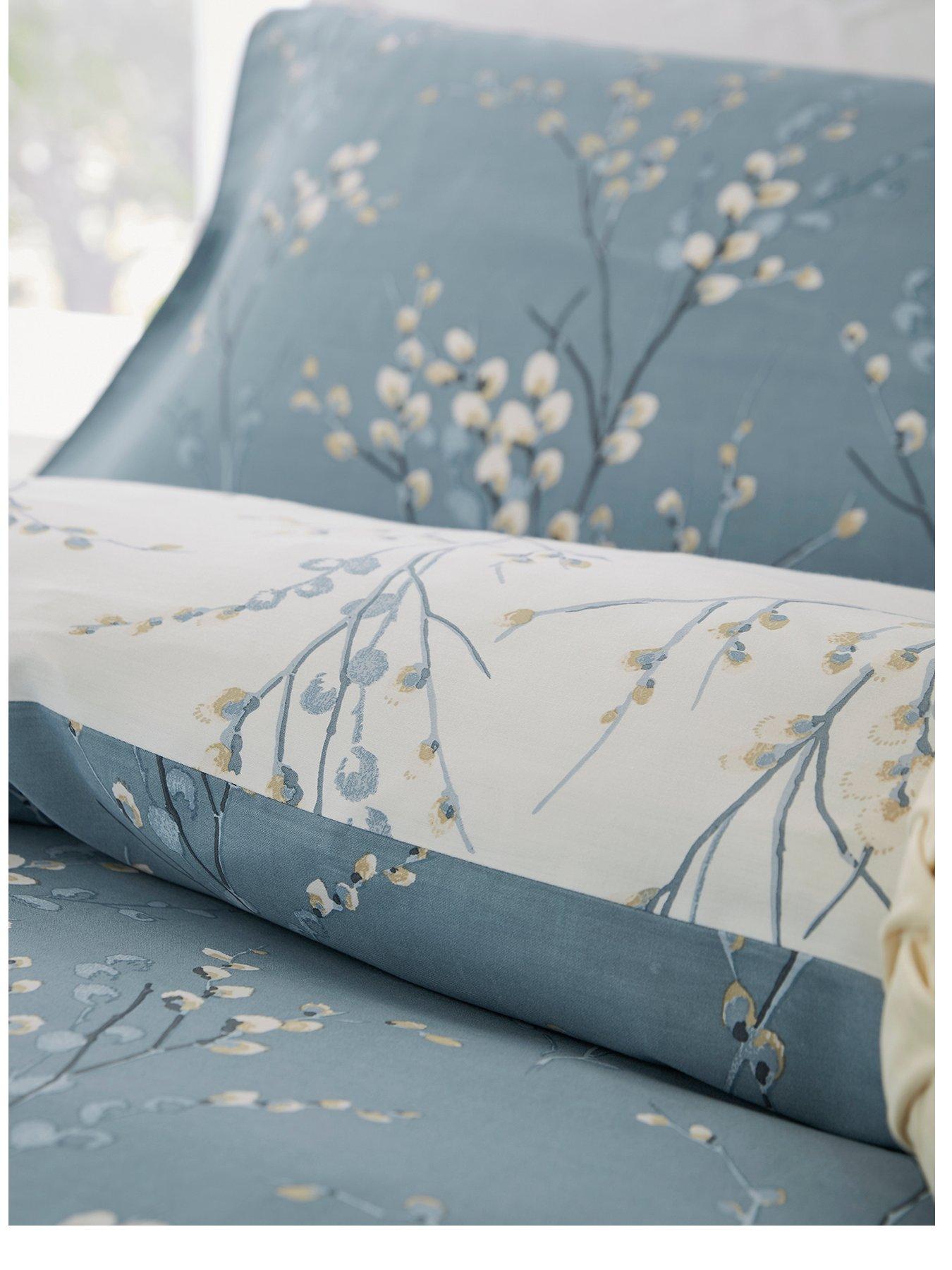 Image 2 of 3 of Laura Ashley Pussy Willow Standard Pillowcase Pair 50cm x 75cm Seaspray