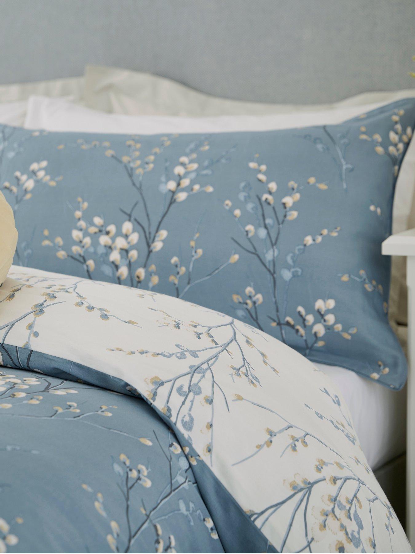 Image 3 of 3 of Laura Ashley Pussy Willow Standard Pillowcase Pair 50cm x 75cm Seaspray