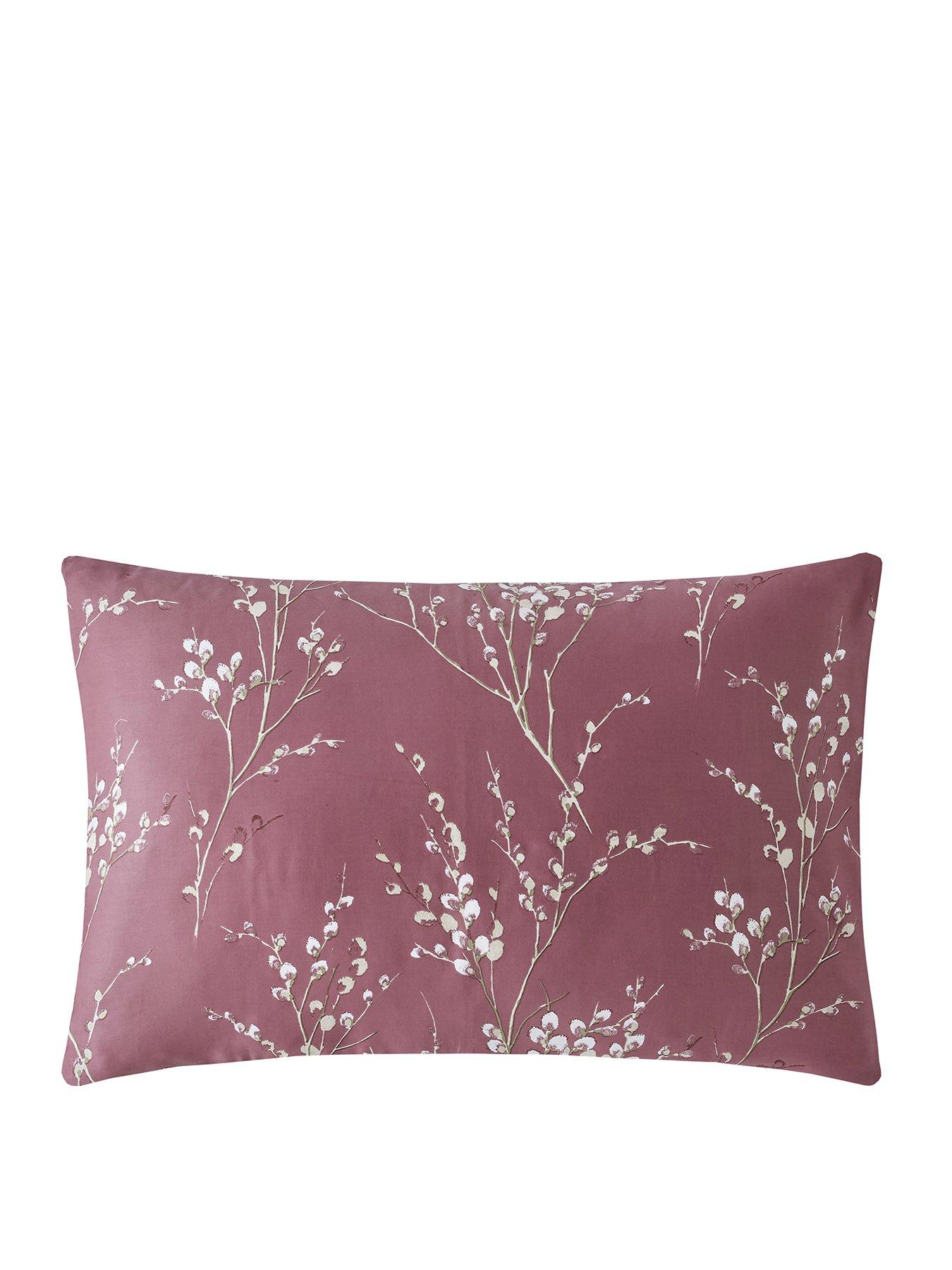 Image 2 of 4 of Laura Ashley Pussy Willow Standard Pillowcase Pair 50cm x 75cm Plum