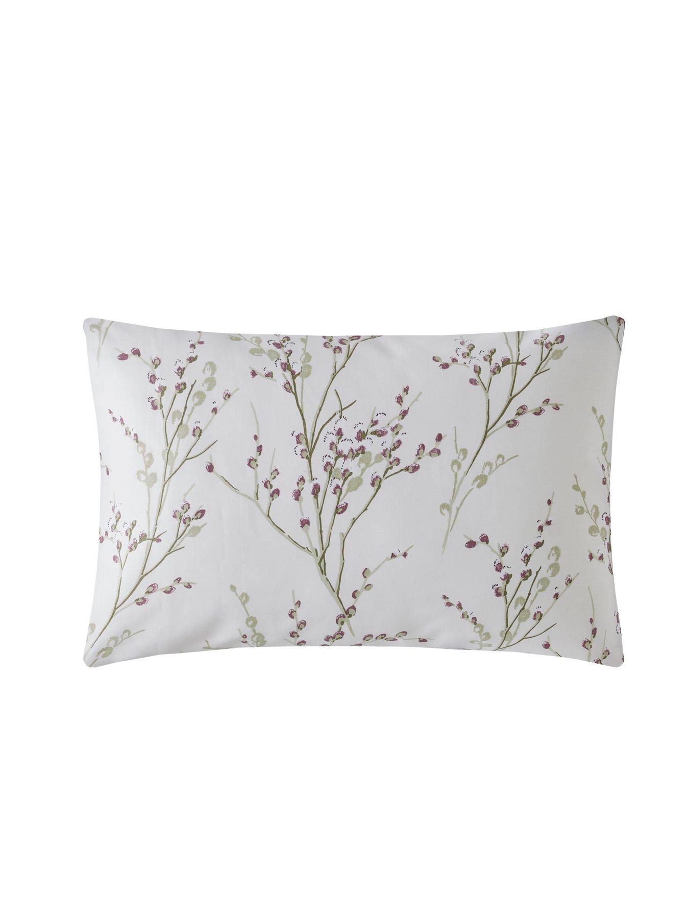 Image 3 of 4 of Laura Ashley Pussy Willow Standard Pillowcase Pair 50cm x 75cm Plum