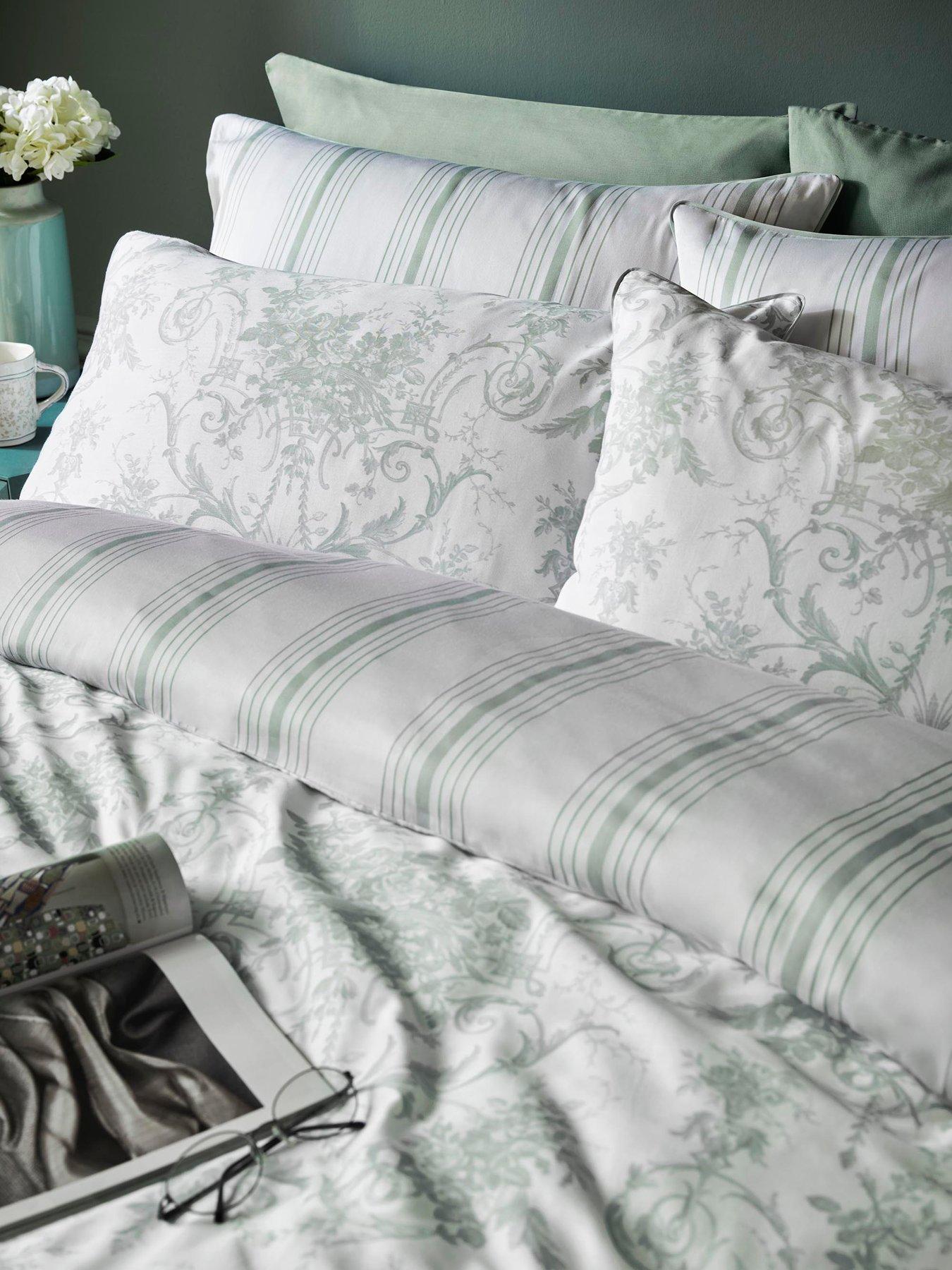 Image 3 of 5 of Laura Ashley Tuileries Quilt Set Sage