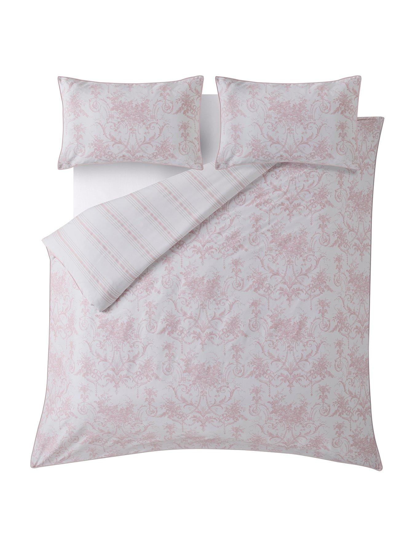 Image 2 of 5 of Laura Ashley Tuileries 100% Cotton Quilt Set Blush