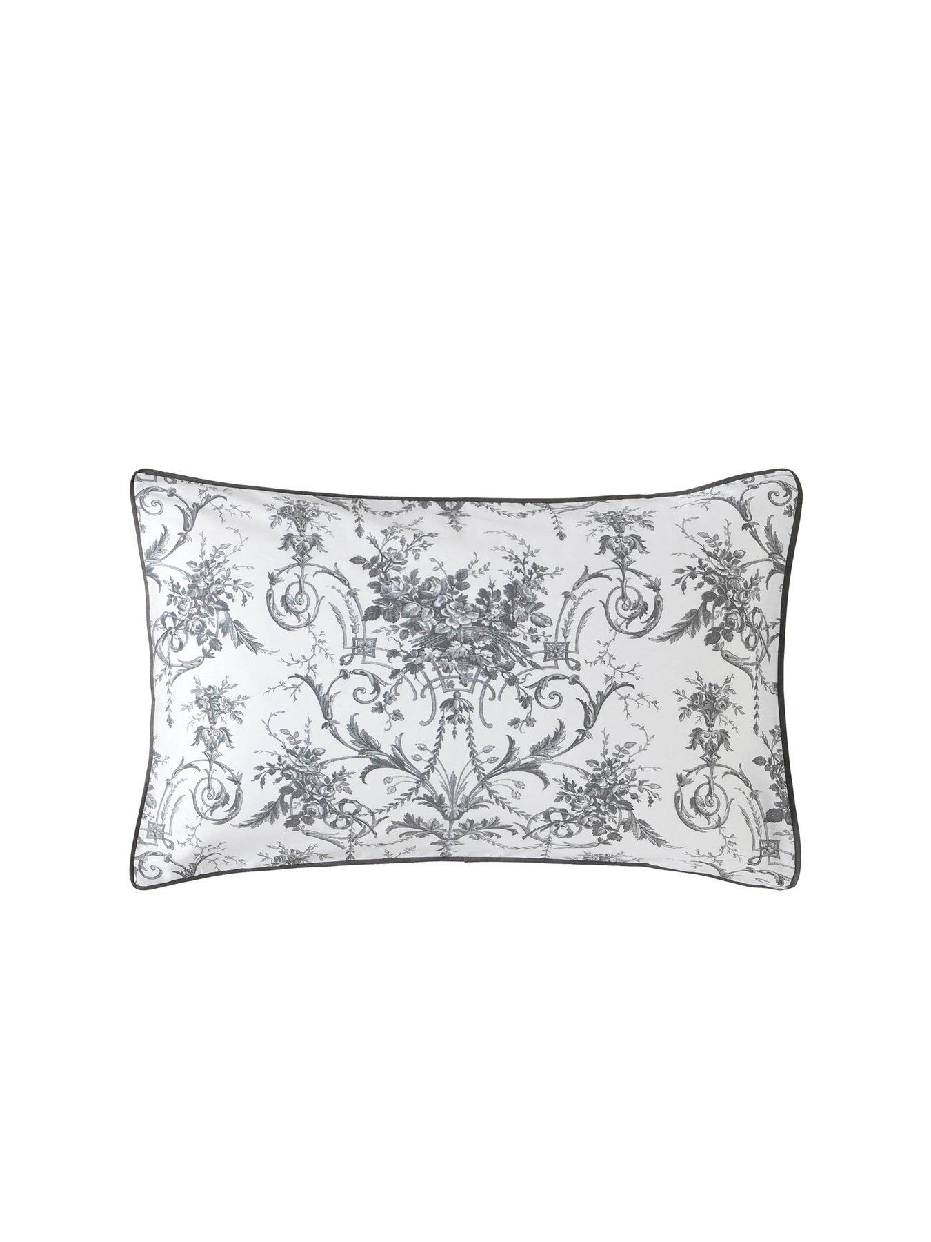 Image 4 of 5 of Laura Ashley Tuileries Quilt Set Charcoal