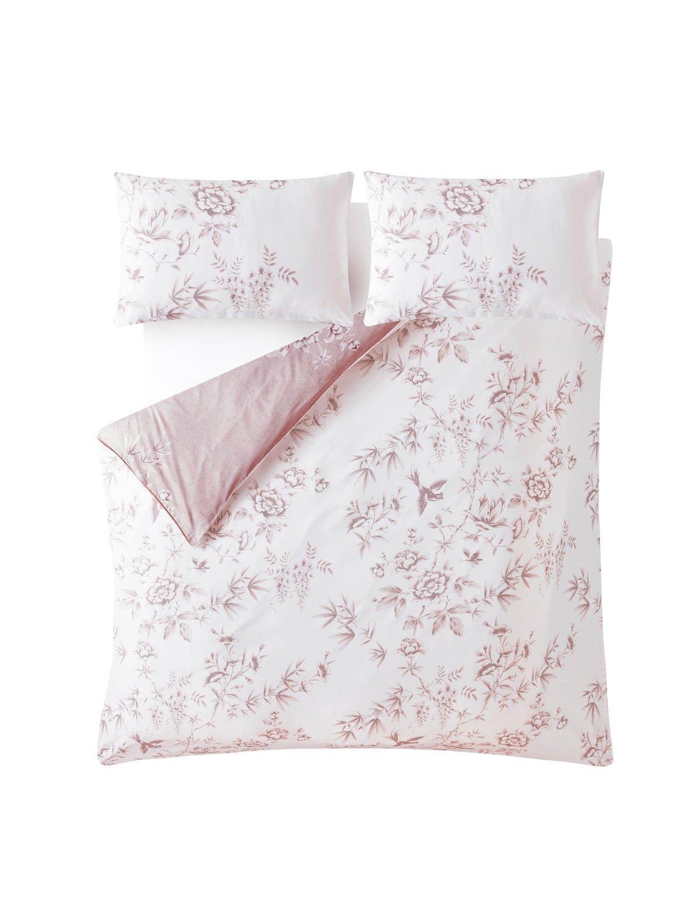 Image 5 of 7 of Laura Ashley Rowsham Garden Quilt Set Dark Blush