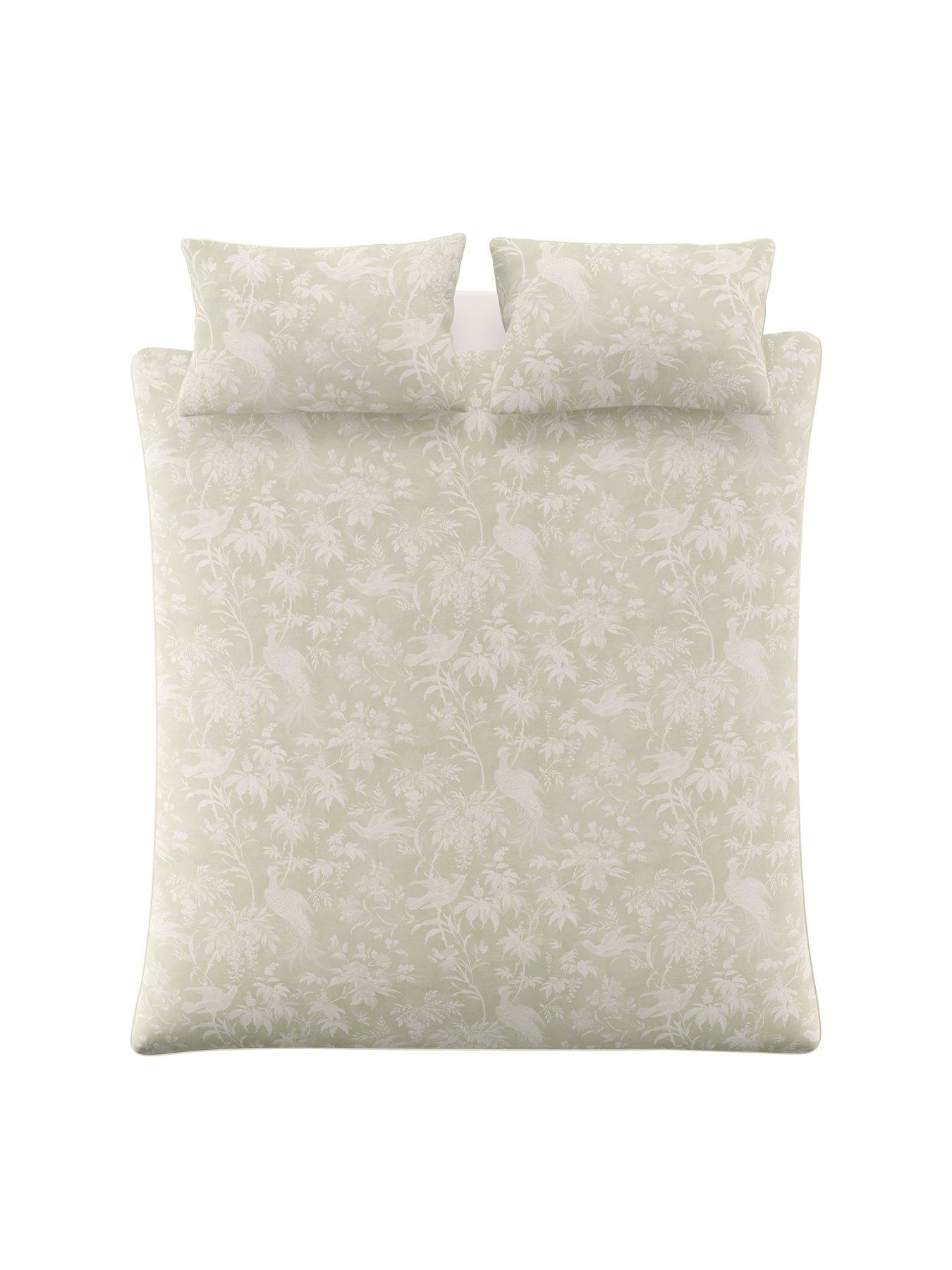Image 5 of 7 of Laura Ashley Attleton 100% Cotton Quilt Set Sage