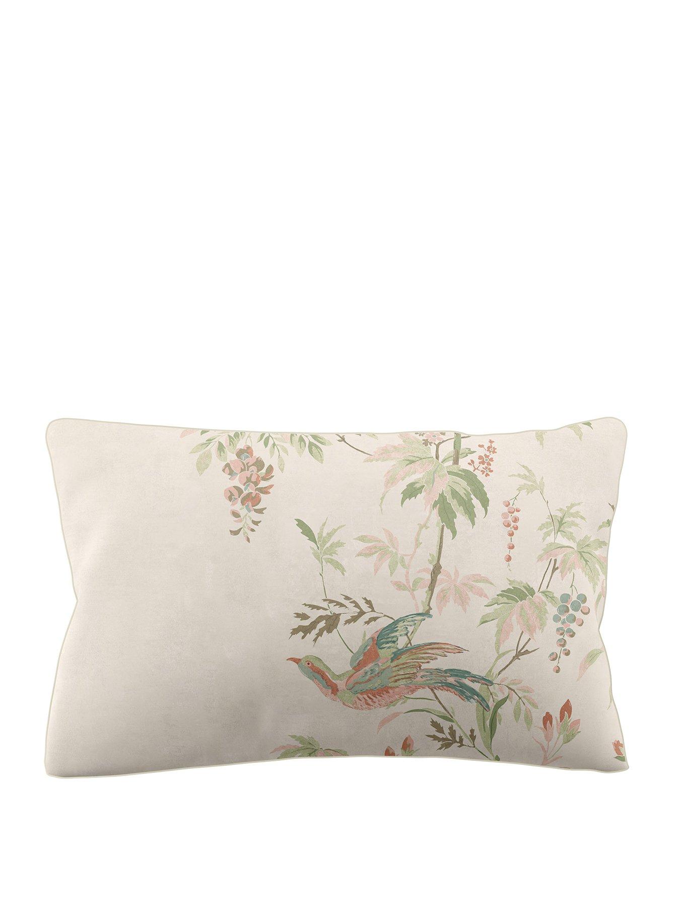 Image 2 of 4 of Laura Ashley Attleton Standard Pillowcase Pair 50cm x 75cm Sage