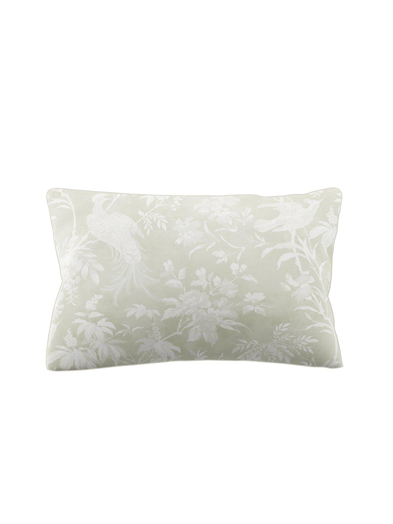 Image 3 of 4 of Laura Ashley Attleton Standard Pillowcase Pair 50cm x 75cm Sage