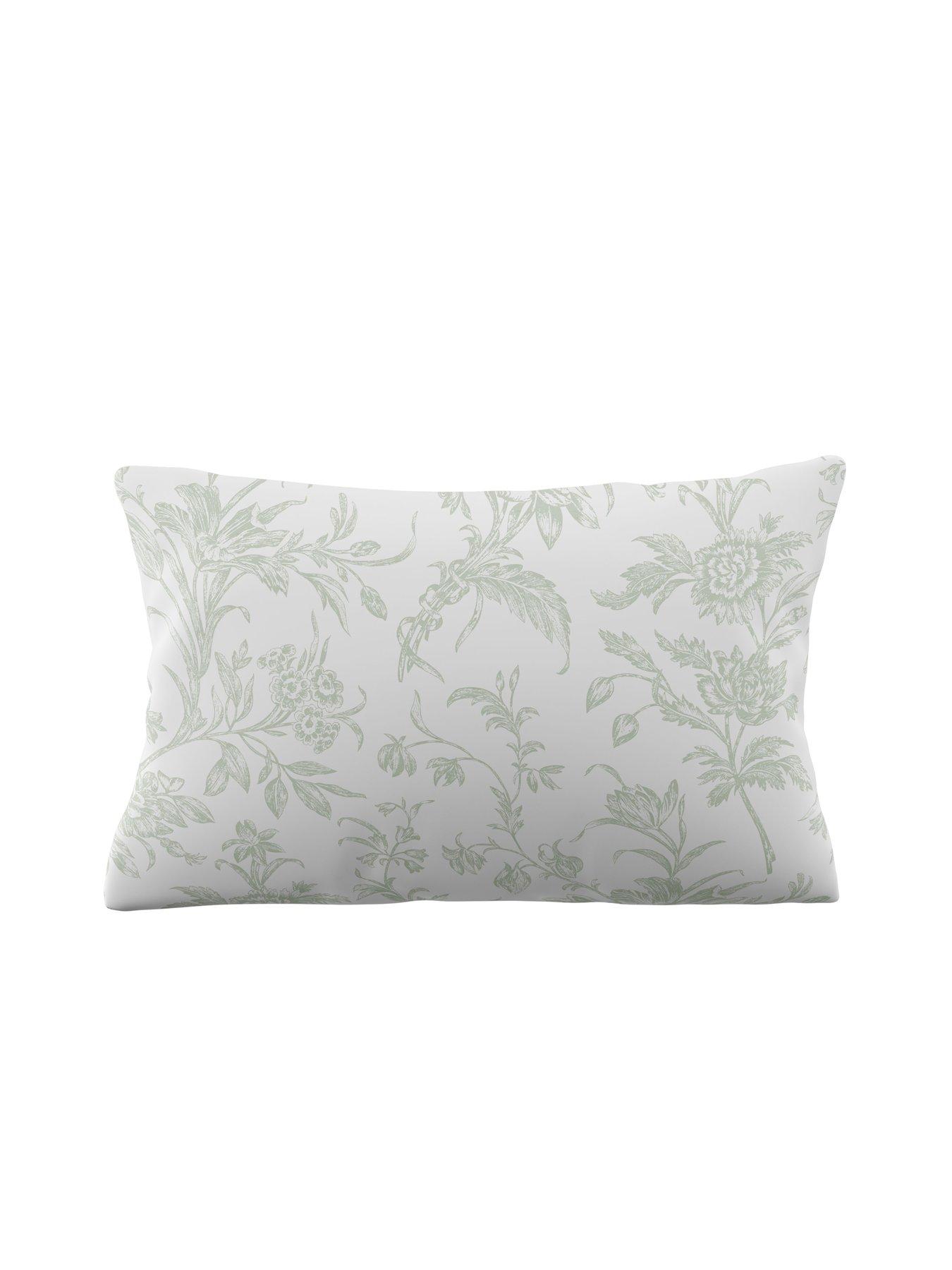 Image 3 of 3 of Laura Ashley Lloyd 100% Cotton Standard Pillowcase Pair 50x75cm Sage