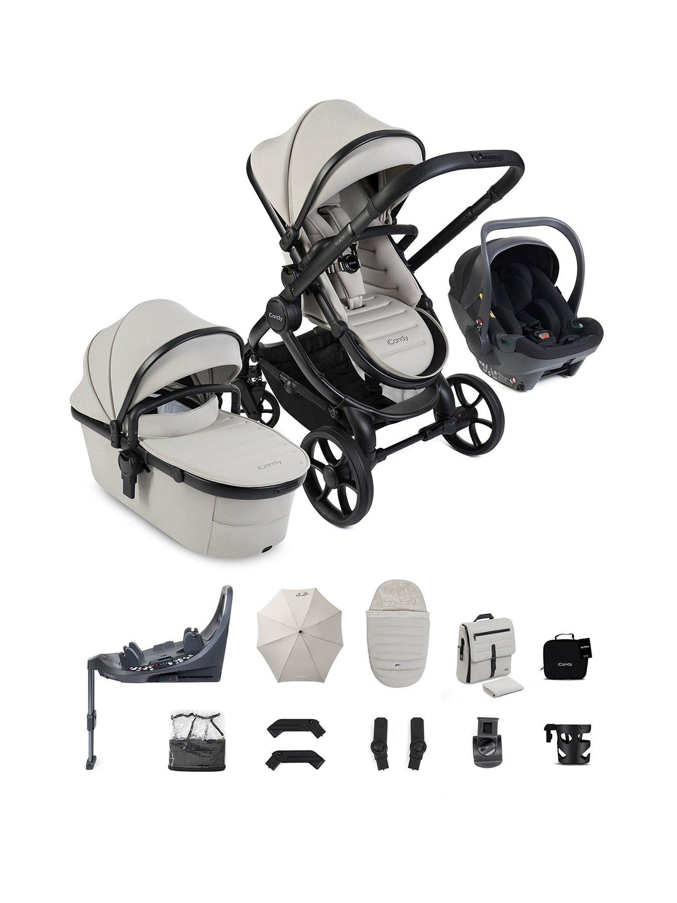 iCandy Peach 8 Travel System with Black Cocoon 360 - Taupe